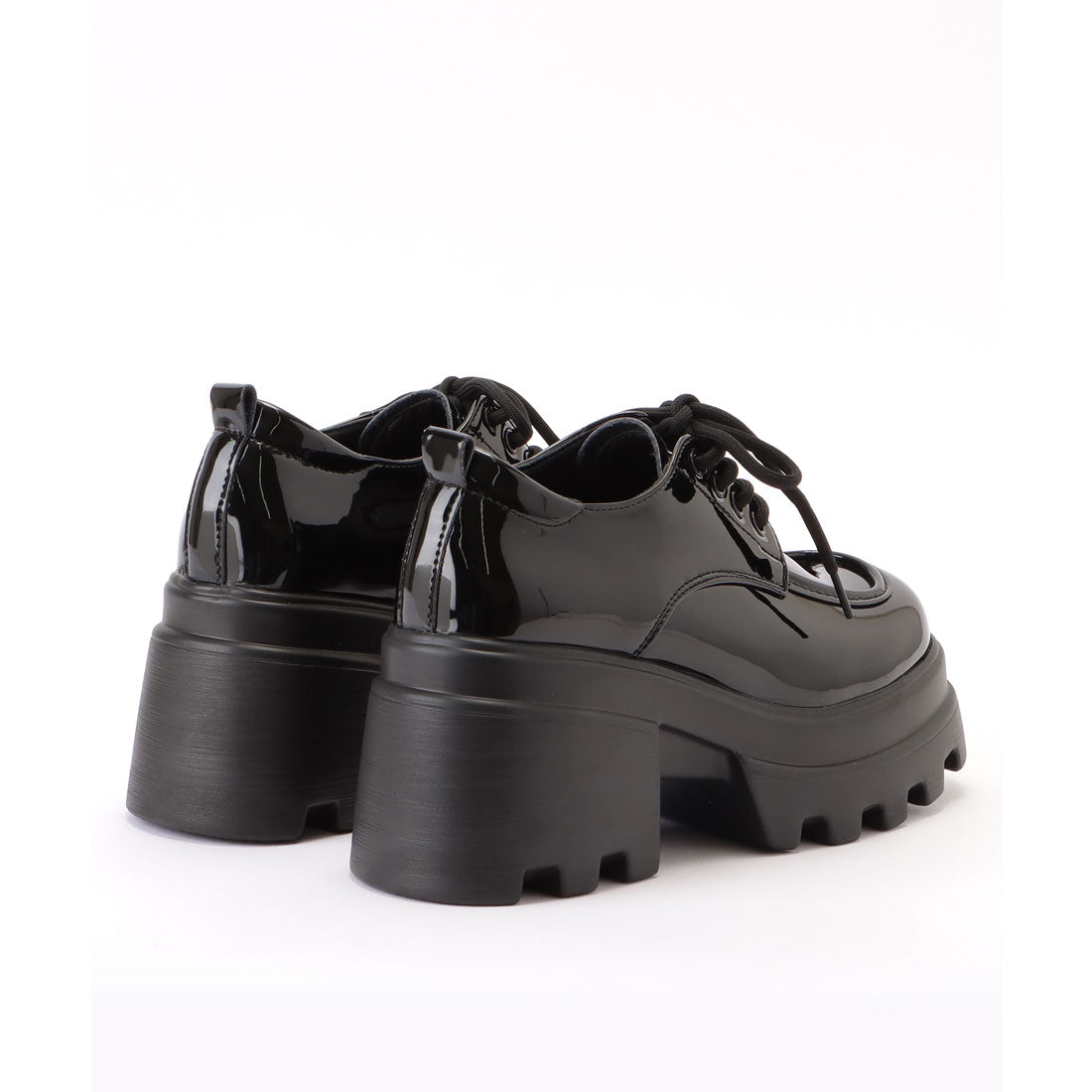 レースレディース Lace Ladies フェイクレザー 厚底 ストラップ ドレス シューズ （アイボリー） アイボリー