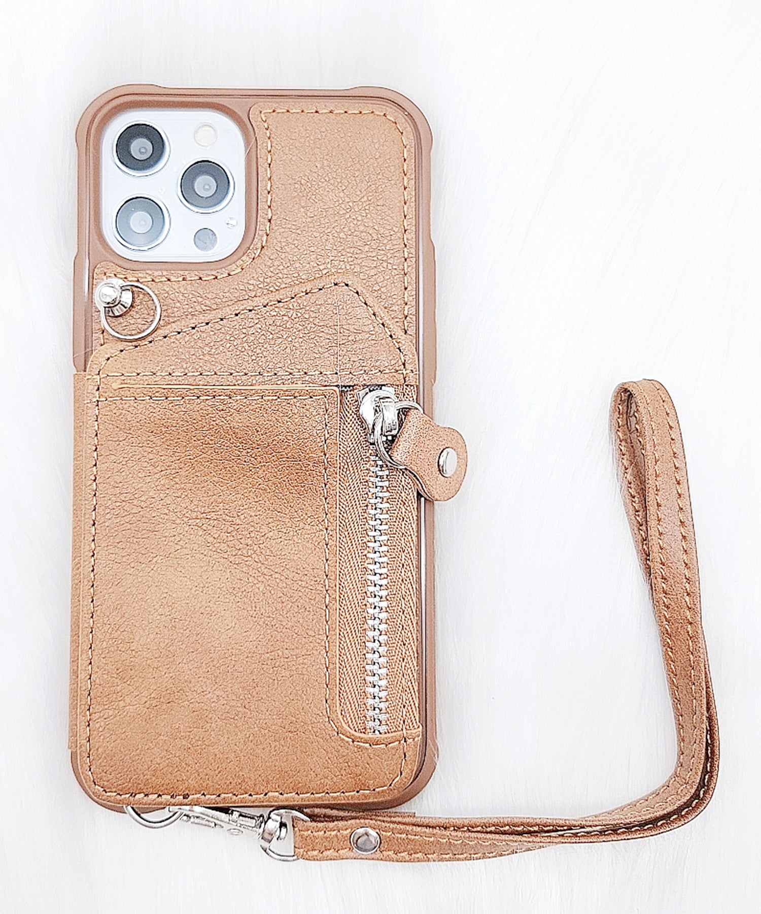 レースレディース Lace Ladies ショルダーストラップ付多機能iPhoneケーススマホケース （ブラック） ブラック
