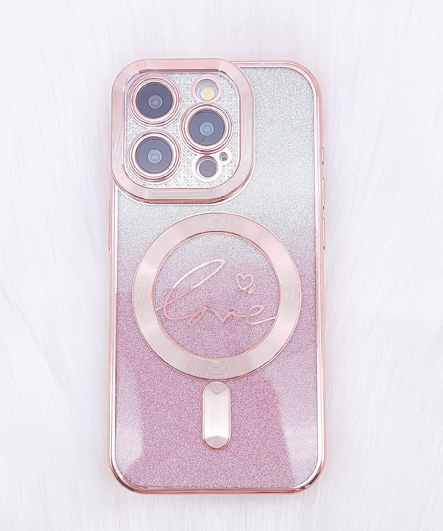 レースレディース Lace Ladies ラメグラデーションカラーiPhoneケース （ブルー） ブルー