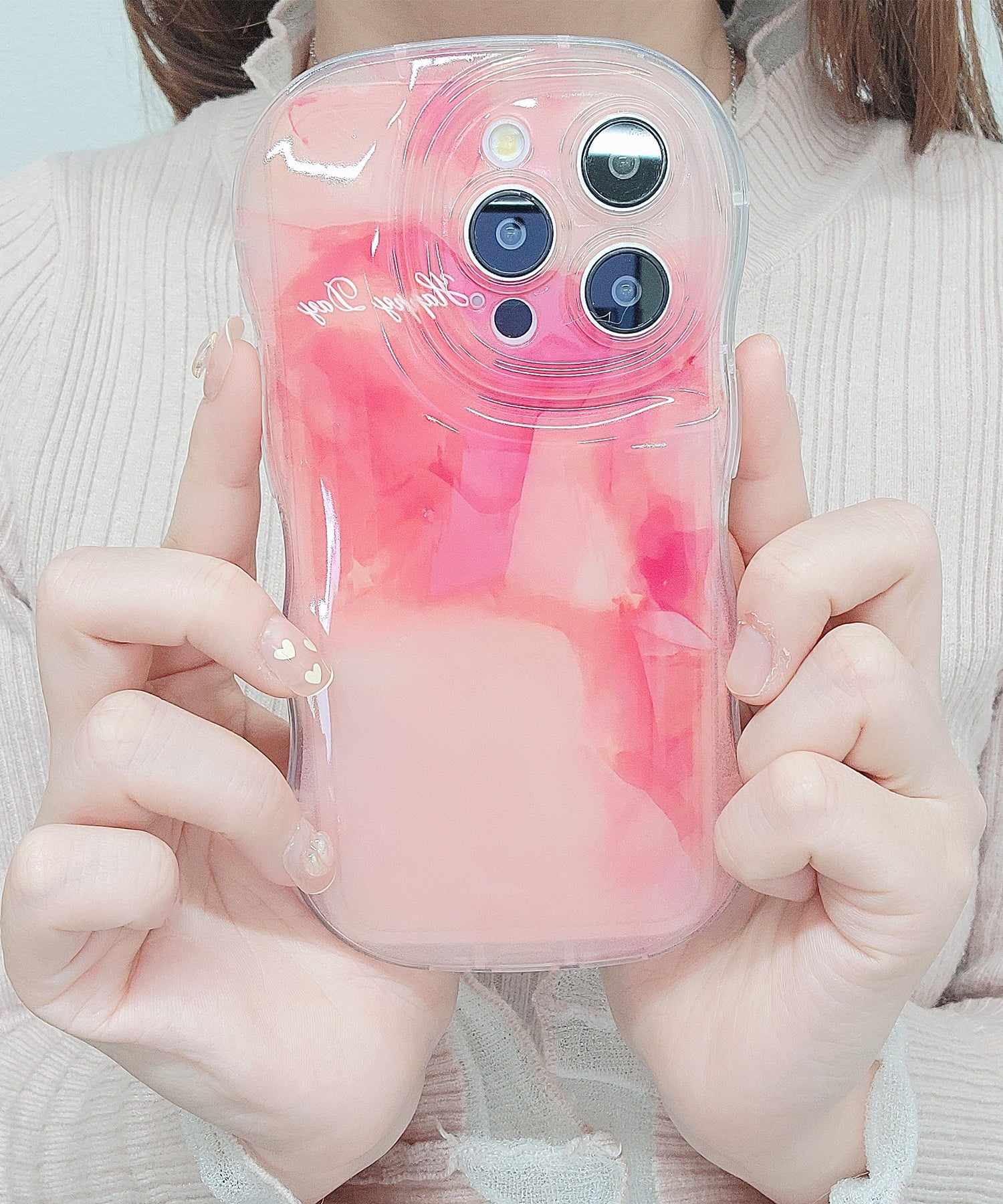 レースレディース Lace Ladies グラデーションカラーウエーブiPhoneカバー