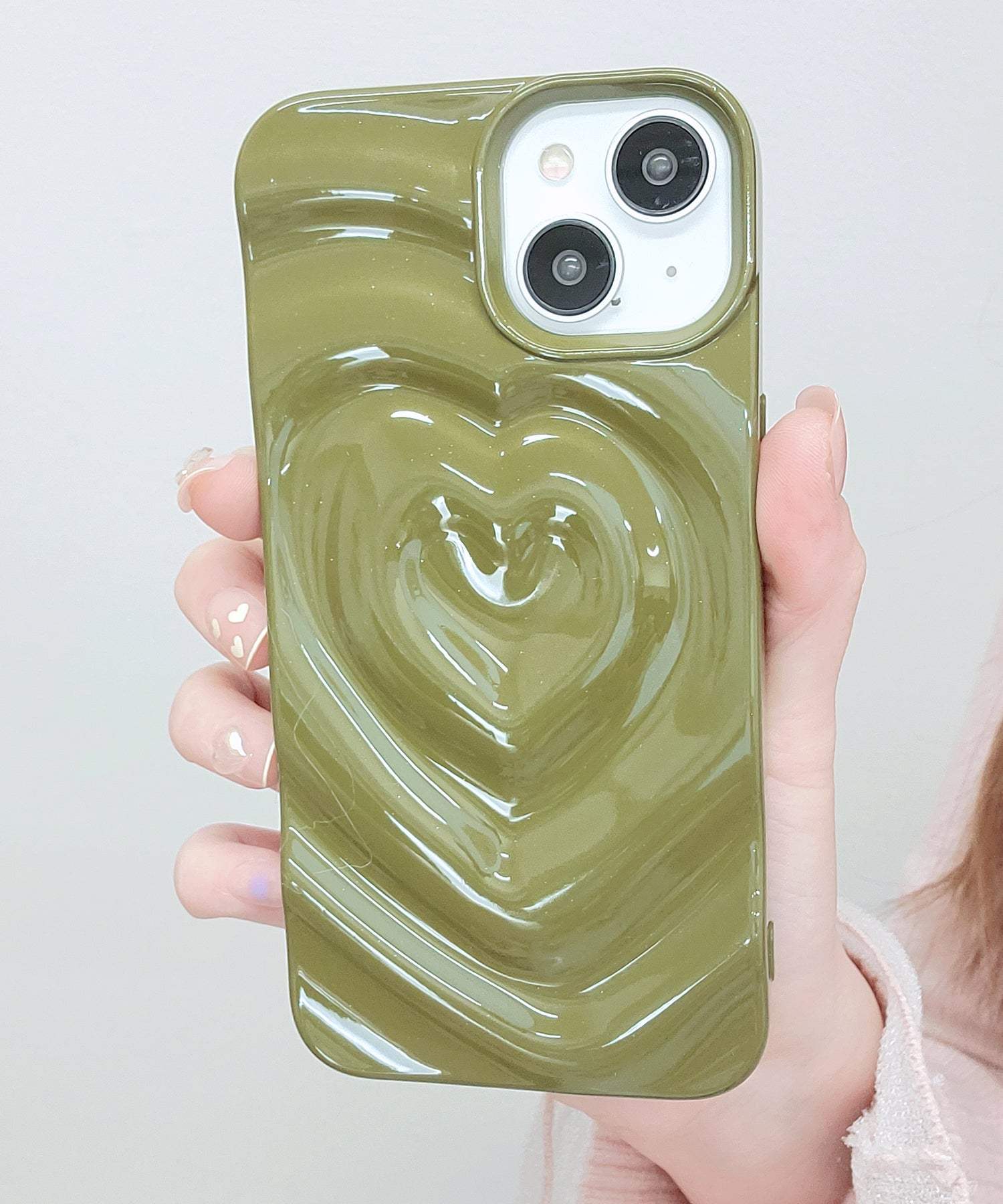 Race Ladies Lace Ladies 3D Heart Square iPhone Cover