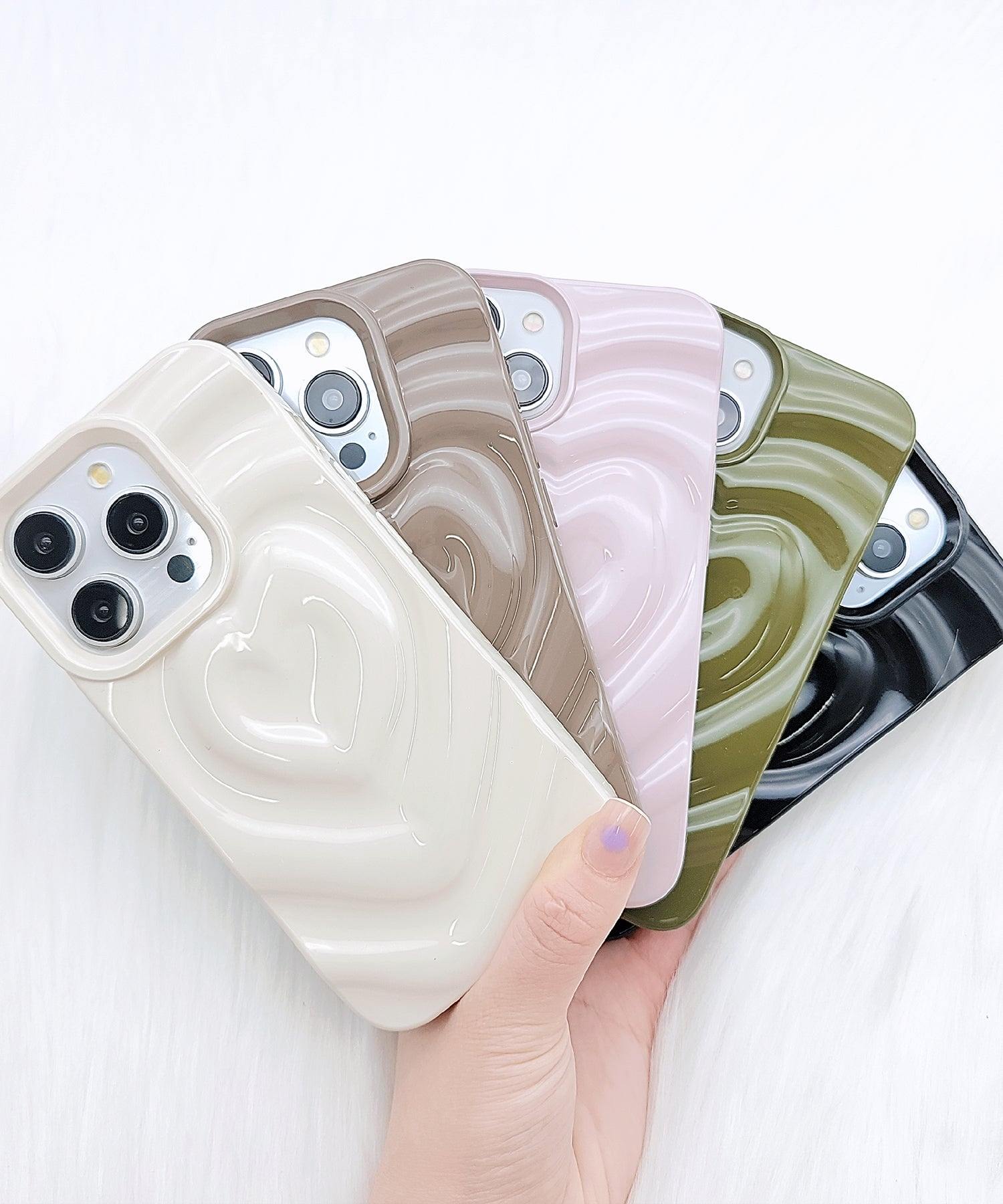 Race Ladies Lace Ladies 3D Heart Square iPhone Cover