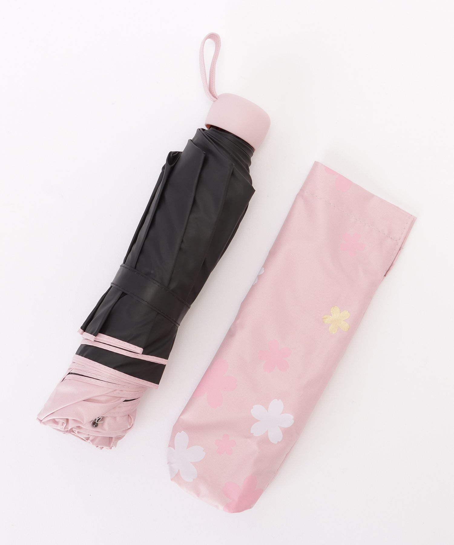 レースレディース Lace Ladies フラワー プリント 晴雨兼用 コンパクト 折りたたみ傘 （ベージュ） ベージュ