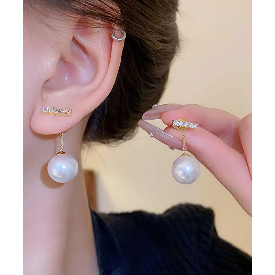Lace Ladies Pearl Design Variety Dress Earrings