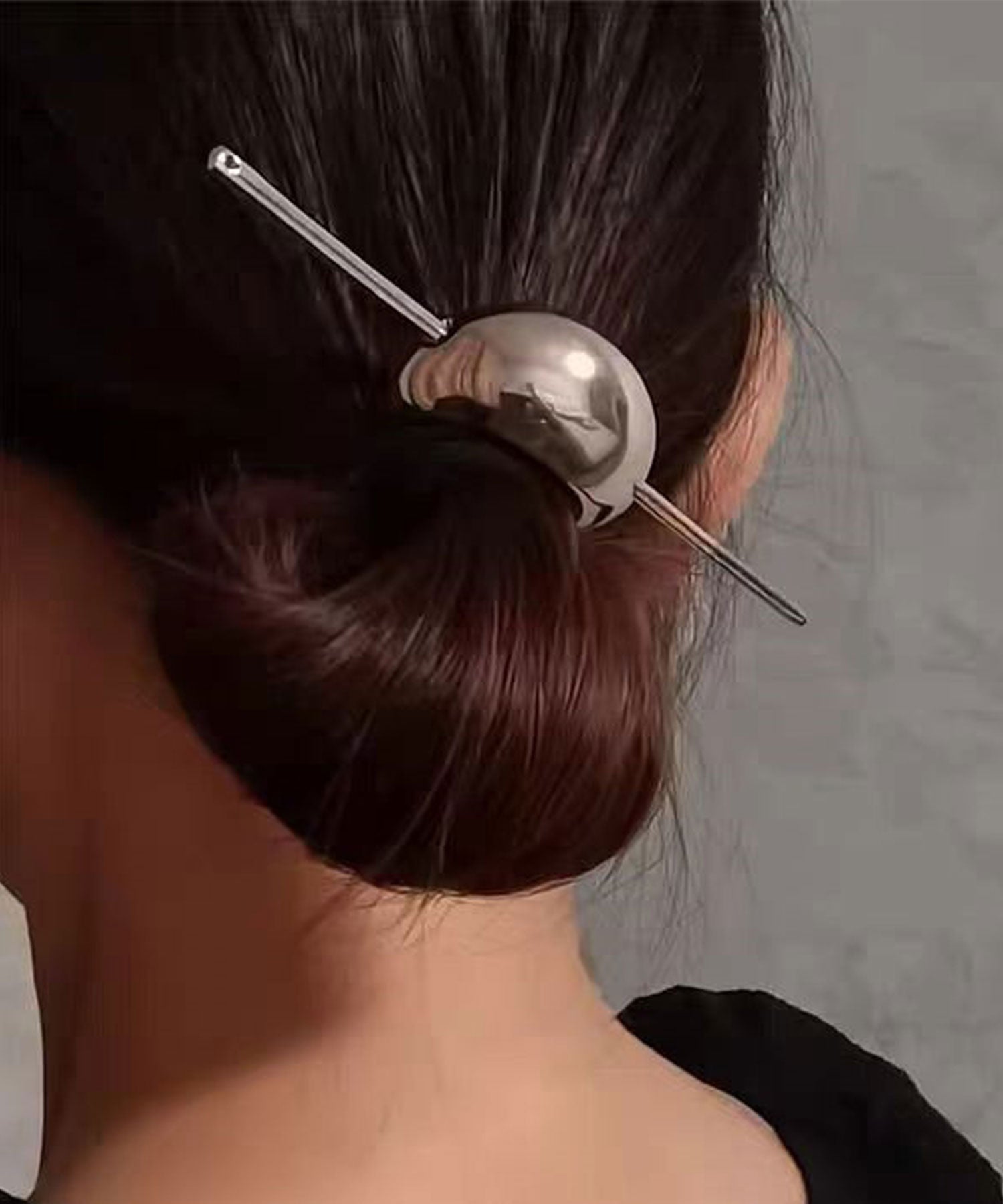 レースレディース Lace Ladies ハーフムーン メタル ボリューム ヘアーカフ マジェステ （シルバー） シルバー