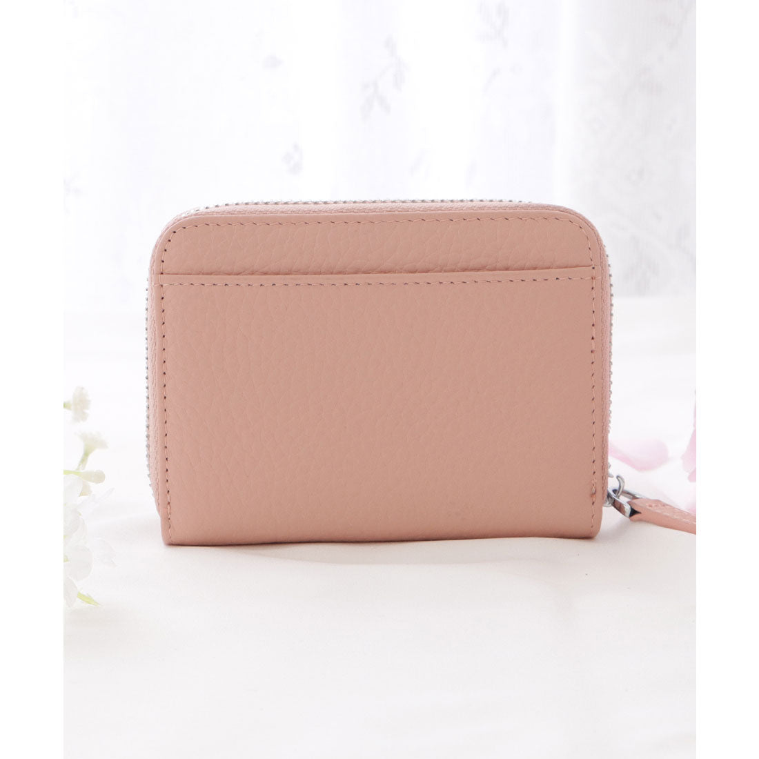 レースレディース Lace Ladies レザー調多機能コンパクト財布,ピンク