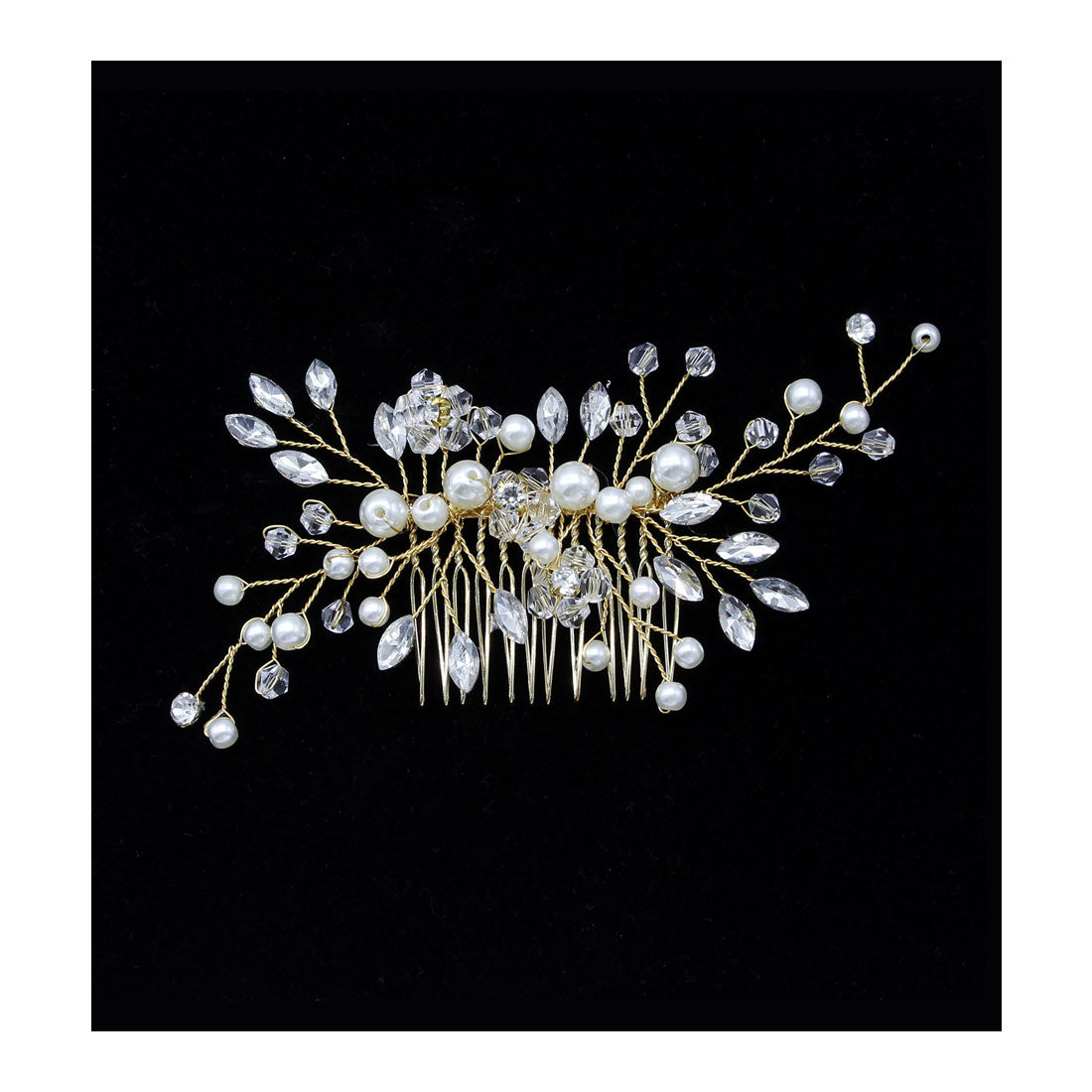 Race Ladies Lace Ladies Botanical Pearl × Bijou Bouquet Comb