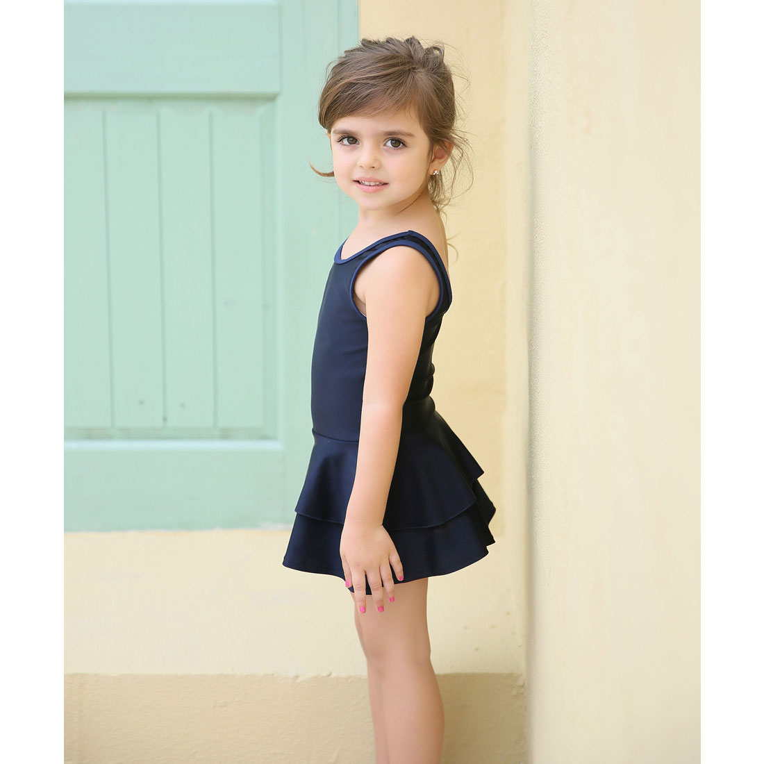 Lace Ladies Girls' Ruffle Skirt One Piece School Swimsuit Girls' One Piece Swimsuit [Non-returnable item]