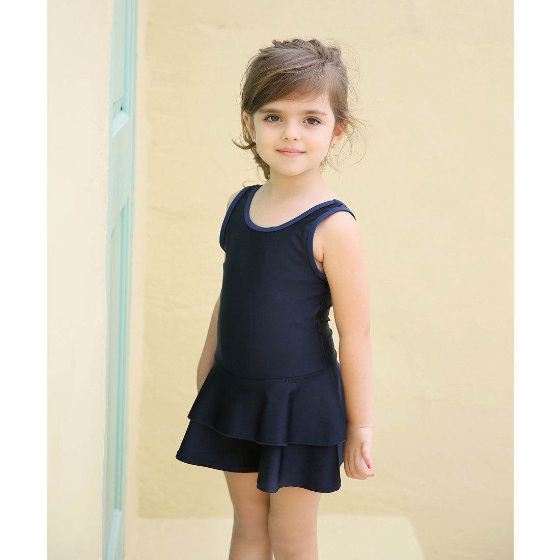 Lace Ladies Girls' Ruffle Skirt One Piece School Swimsuit Girls' One Piece Swimsuit [Non-returnable item]