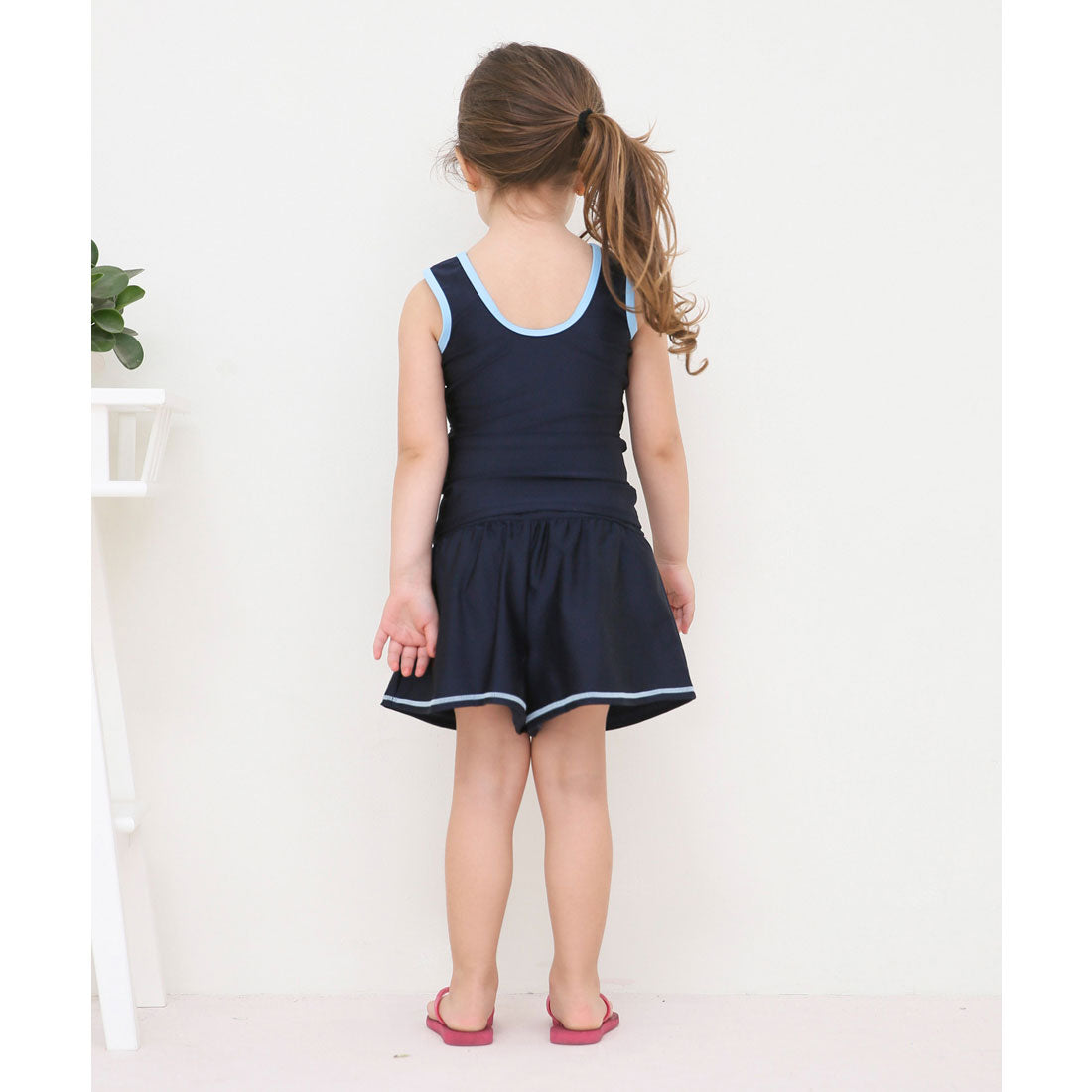 Lace Ladies Girls Culottes Skirt Separate Line School Swimsuit Girls A-line [Non-returnable item]