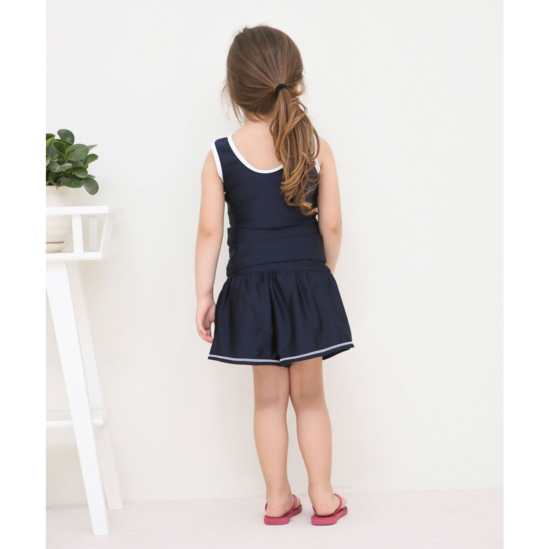 Lace Ladies Girls Culottes Skirt Separate Line School Swimsuit Girls A-line [Non-returnable item]