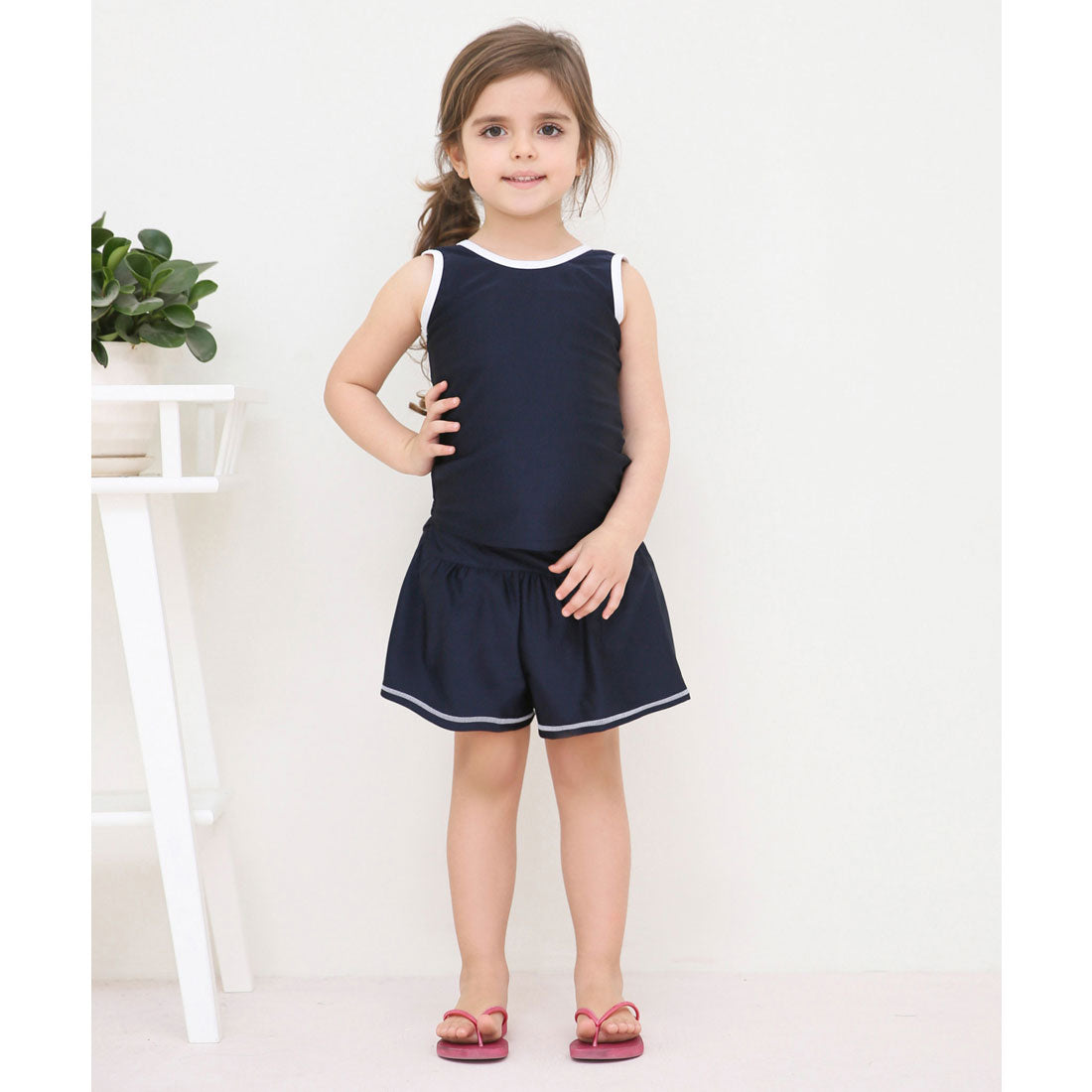 Lace Ladies Girls Culottes Skirt Separate Line School Swimsuit Girls A-line [Non-returnable item]