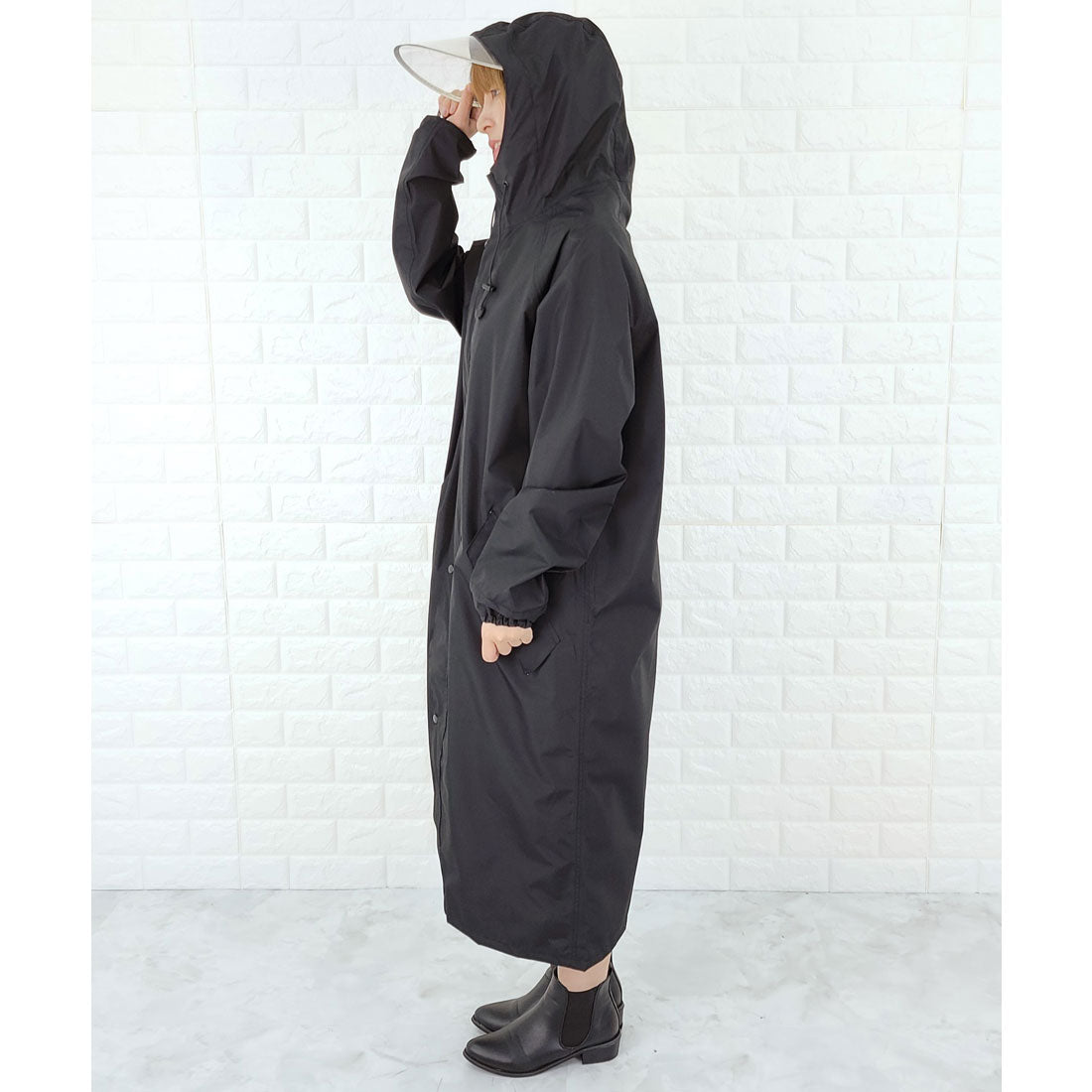 レースレディース Lace Ladies フード付きレインコート 収納袋付き