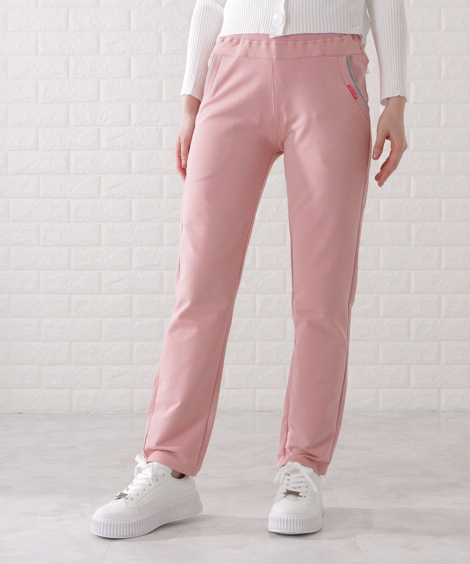 レースレディース Lace Ladies 配色ライン入りストレートスウェットパンツ （グレー） グレー