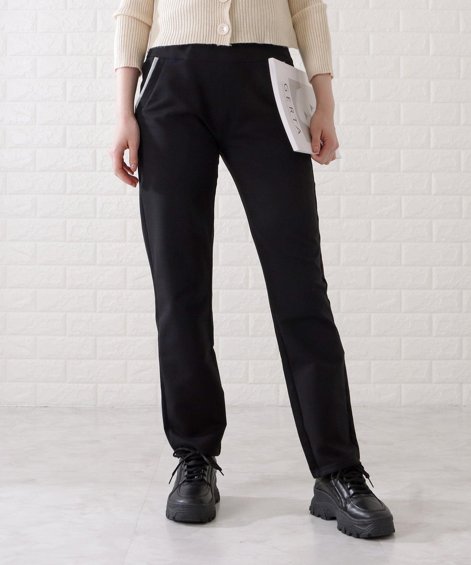レースレディース Lace Ladies 配色ライン入りストレートスウェットパンツ （グレー） グレー