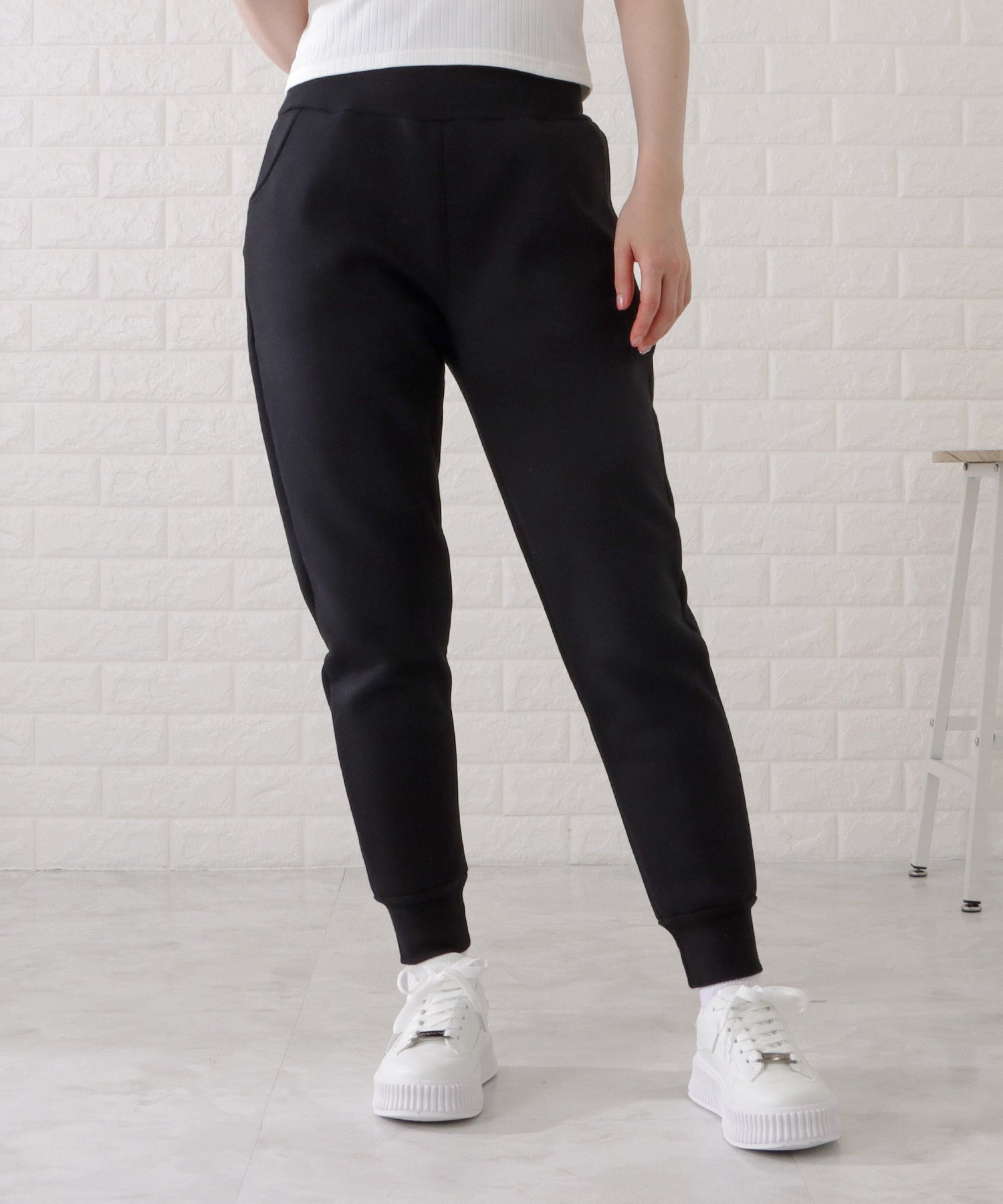 レースレディース Lace Ladies シャギーボアイージージョガーパンツ （ブラック） ブラック