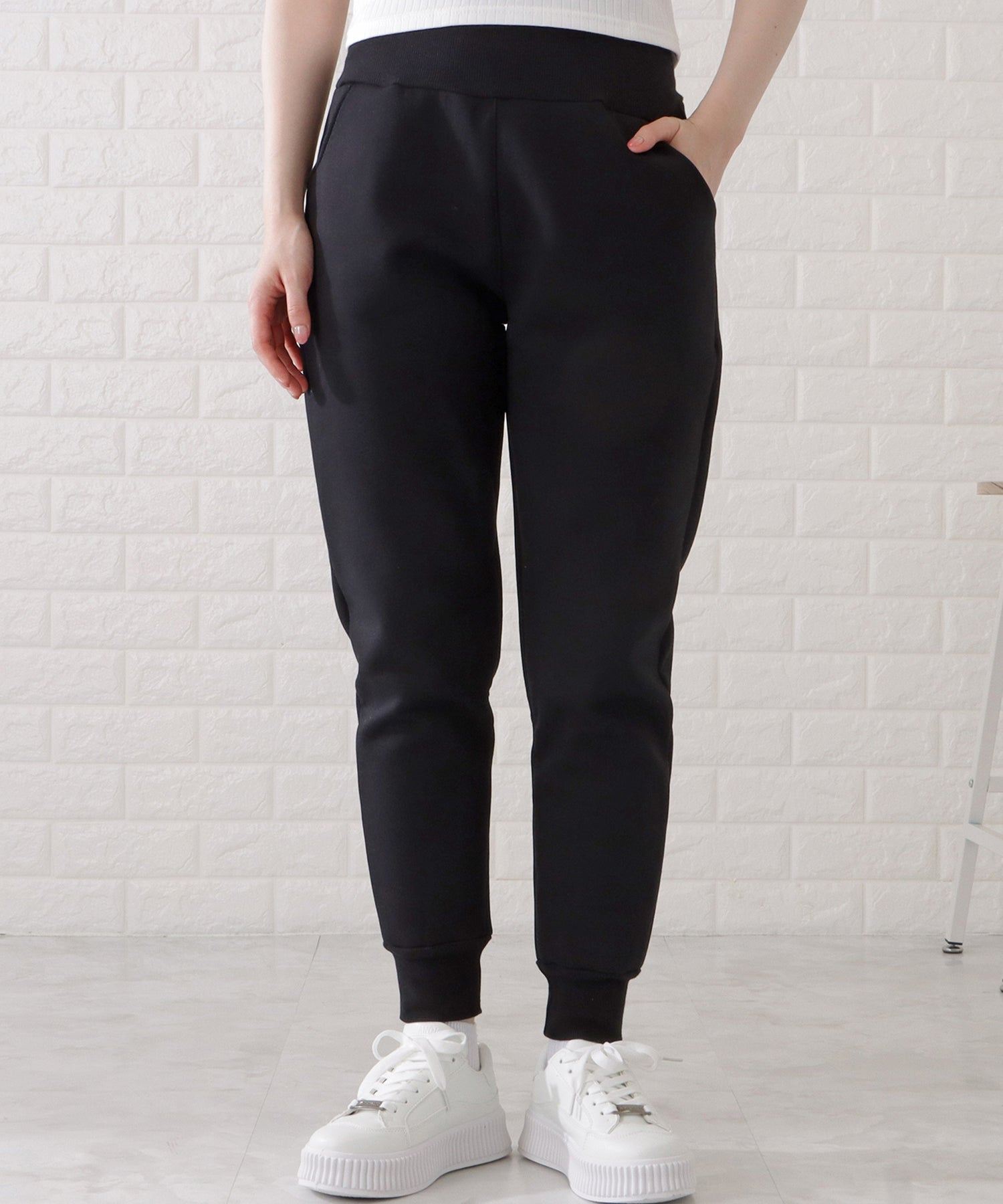 レースレディース Lace Ladies シャギーボアイージージョガーパンツ （ブラック） ブラック