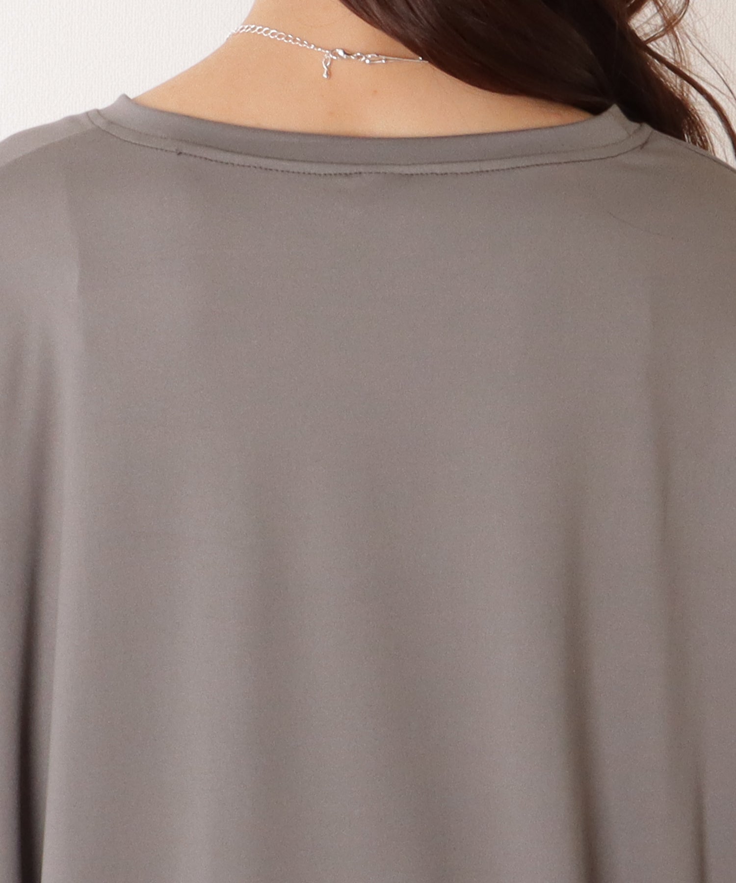 レースレディース Lace Ladies ソリッドカラー タグ付き オーバーサイズ 半袖 Tシャツ （グレー） グレー