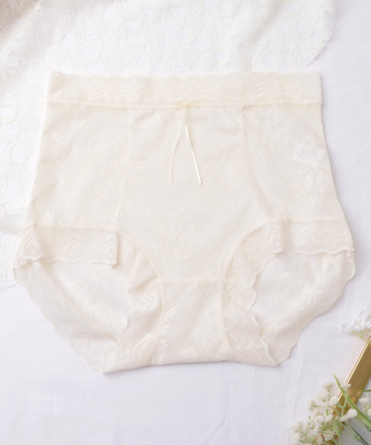 レースレディース Lace Ladies 【6枚セット】ハイウエストボタニカルレース補正ショーツ【返品不可商品】 （6枚セット） 6枚セット