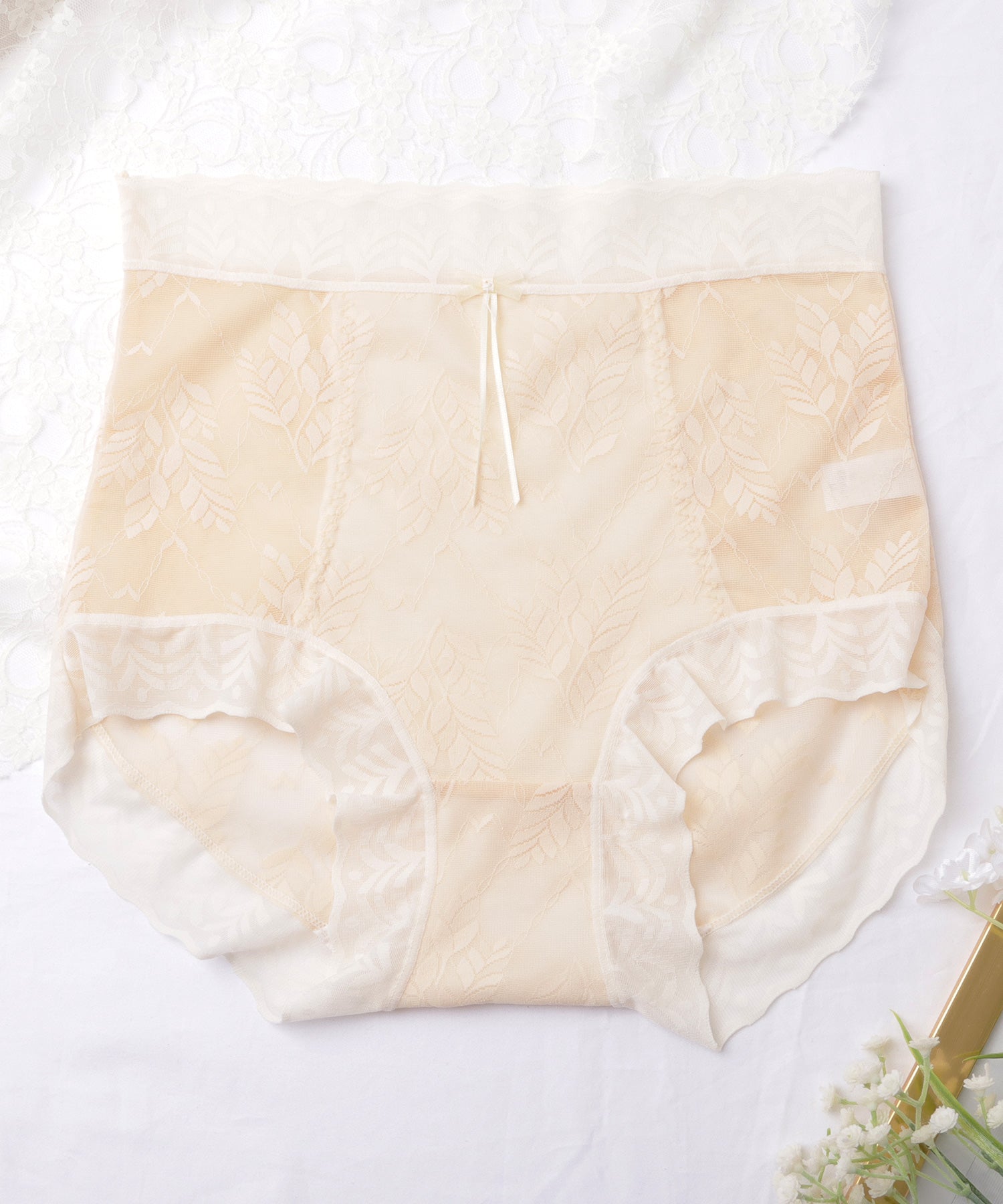 レースレディース Lace Ladies 【6枚セット】ハイウエストボタニカルレース補正ショーツ【返品不可商品】 （6枚セット） 6枚セット