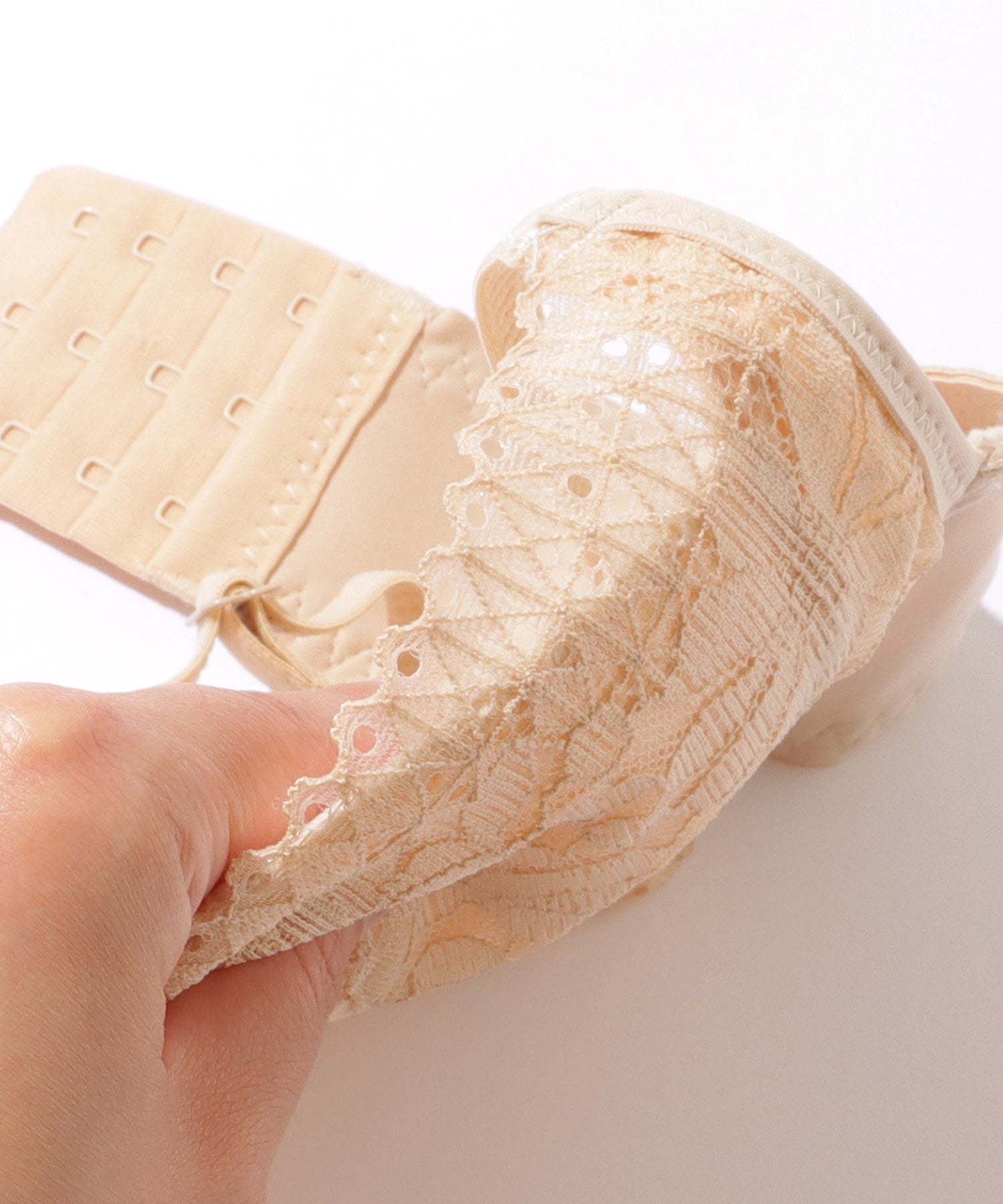 レースレディース Lace Ladies 花柄 レーシィ ノンワイヤー ブラ&ショーツ セット【返品不可商品】 （ホワイト） ホワイト
