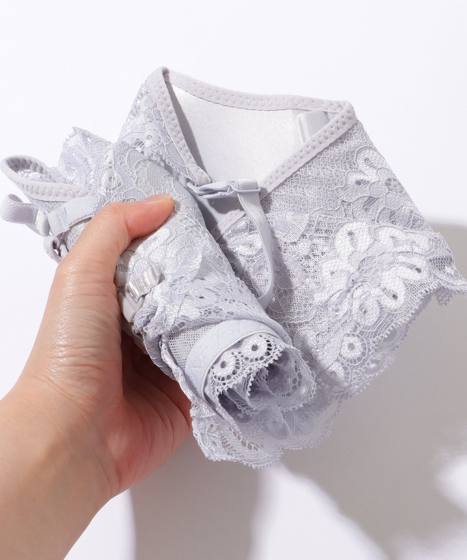 レースレディース Lace Ladies フラワー レース フロントホック ホルター ブラ&ショーツ【返品不可商品】 （ネイビー） ネイビー