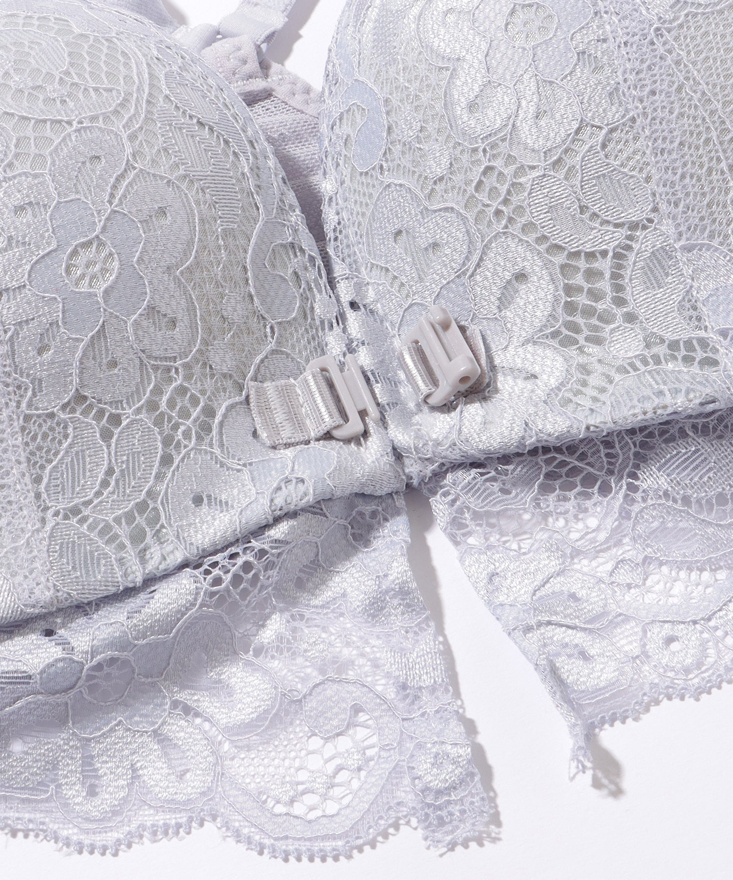 レースレディース Lace Ladies フラワー レース フロントホック ホルター ブラ&ショーツ【返品不可商品】 （ブラック） ブラック