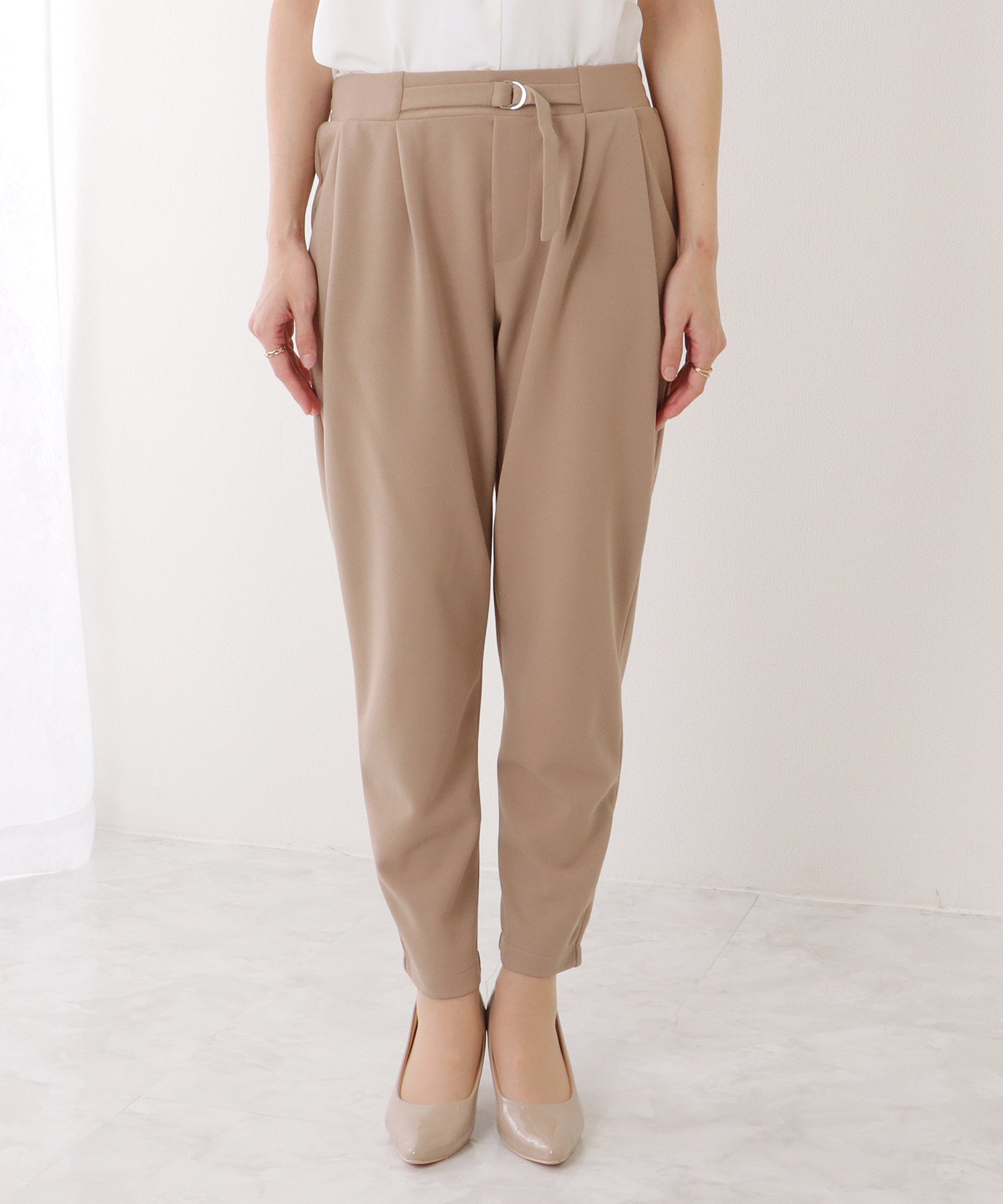 レースレディース Lace Ladies フロント ホック ノーカラー スーツ セットアップ （ネイビー） ネイビー