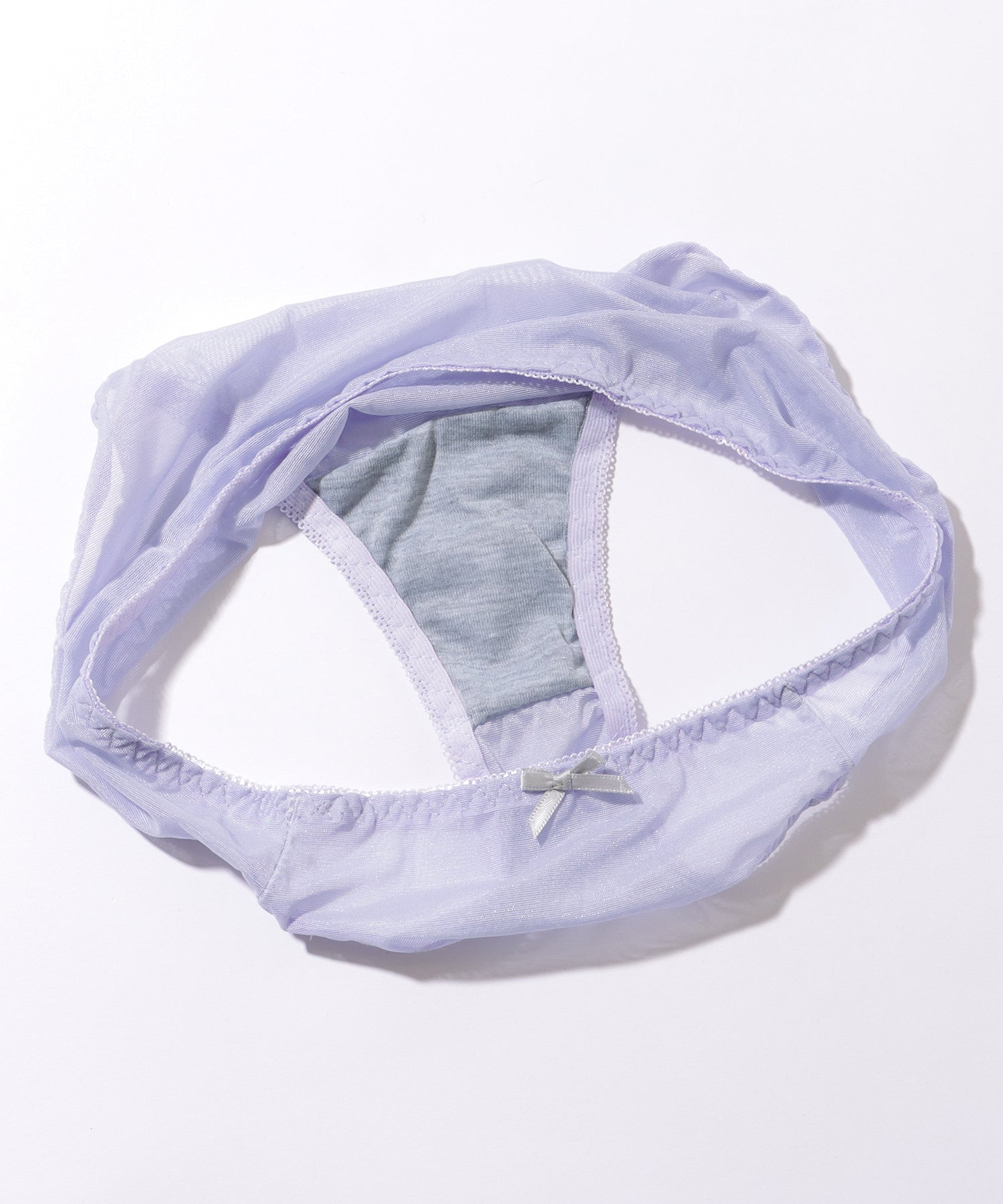 レースレディース Lace Ladies リボン レース 3/4 ビスチェ風 脇高 ブラ&ショーツ【返品不可商品】 （アイボリー） アイボリー