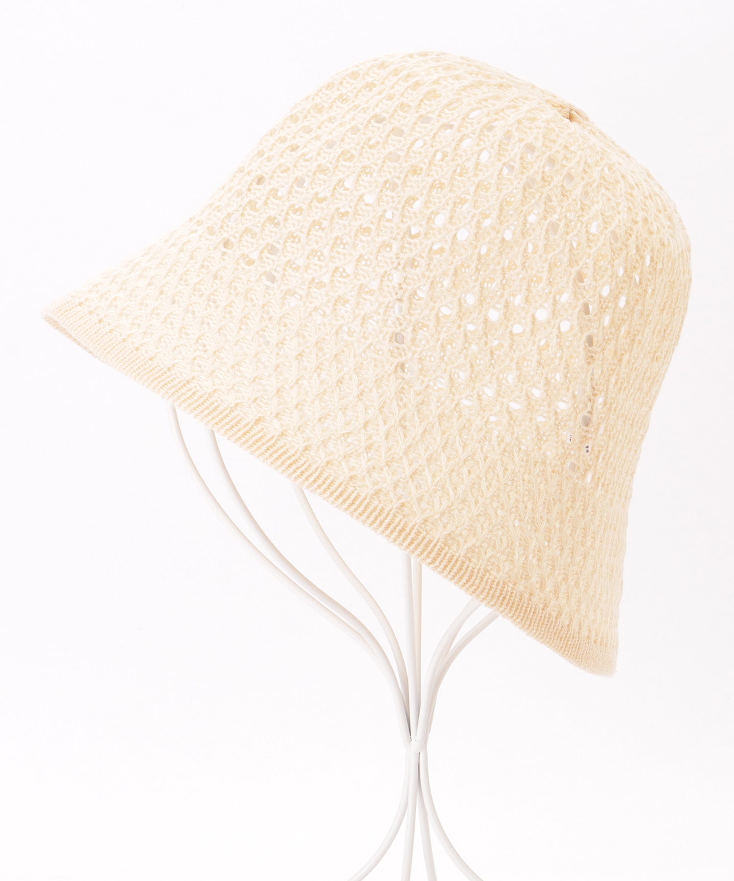 レースレディース Lace Ladies ソリッドカラー ベーシック メッシュ バケット ハット （ベージュ） ベージュ