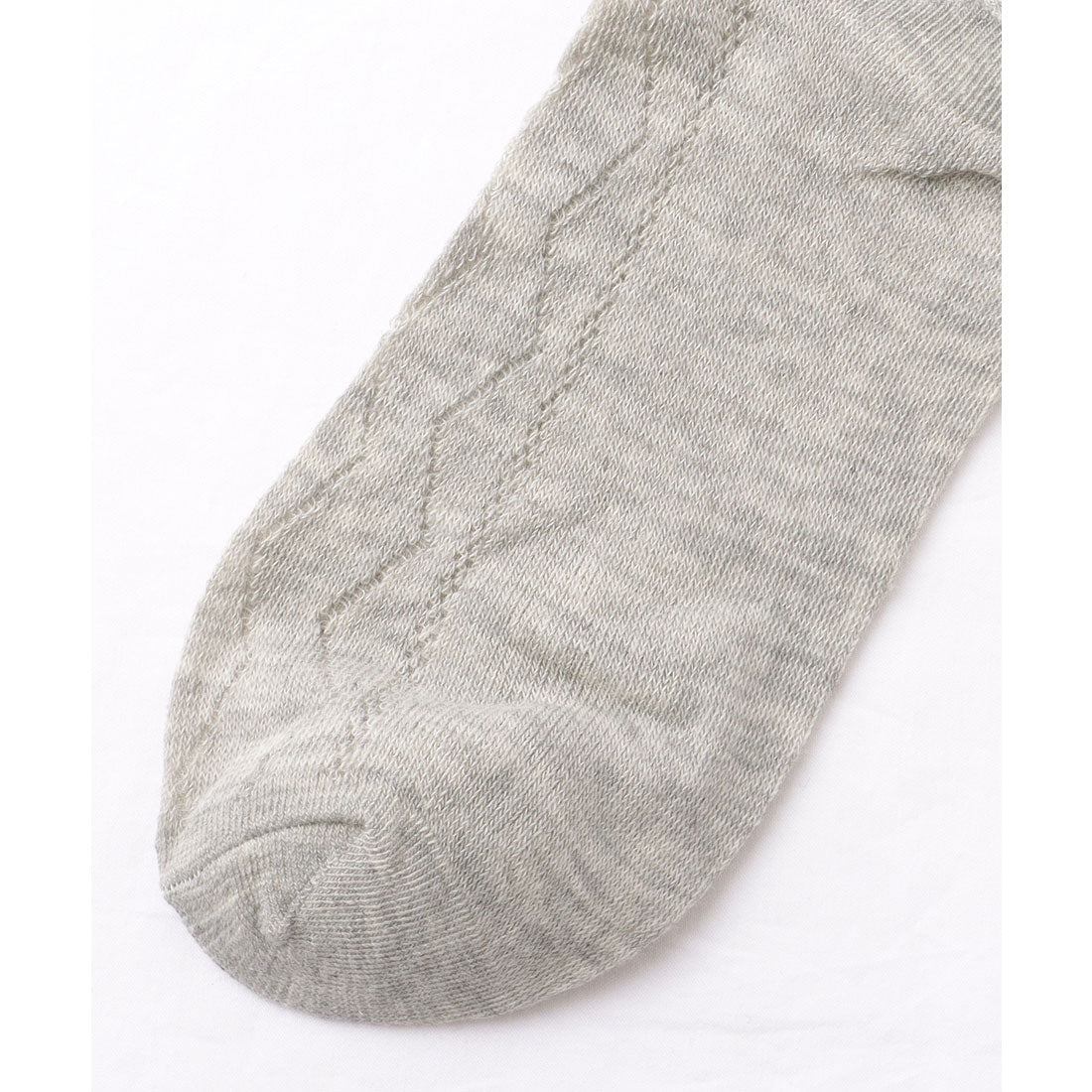 レースレディース Lace Ladies 【6足セット】 ウエーブ レース ソリッドカラー クルー丈 ソックス （A.ブラック） A.ブラック