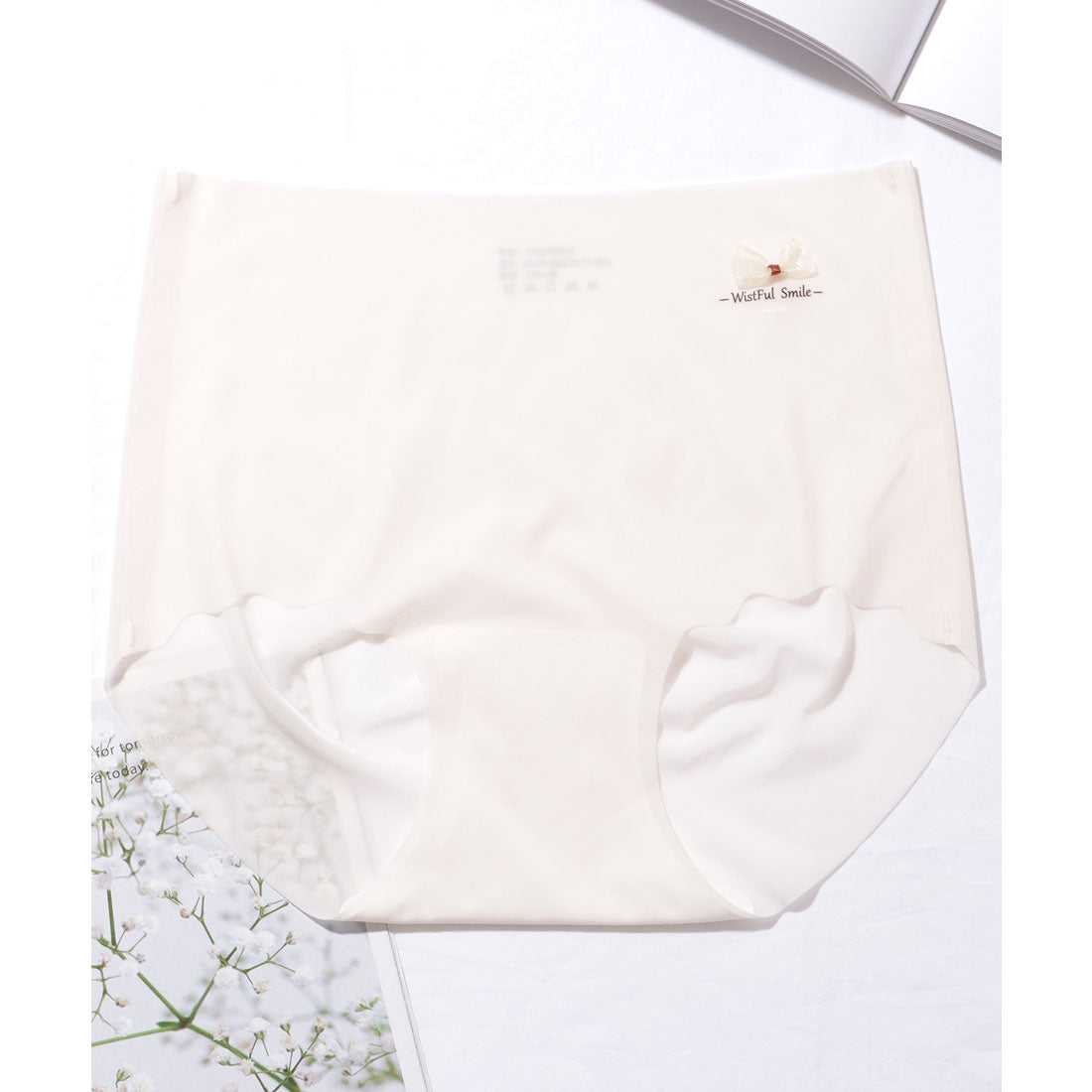 レースレディース Lace Ladies 【6枚セット】ソリッドカラー リボン付き ハイウエスト ショーツ【返品不可商品】 （6枚セット） 6枚セット