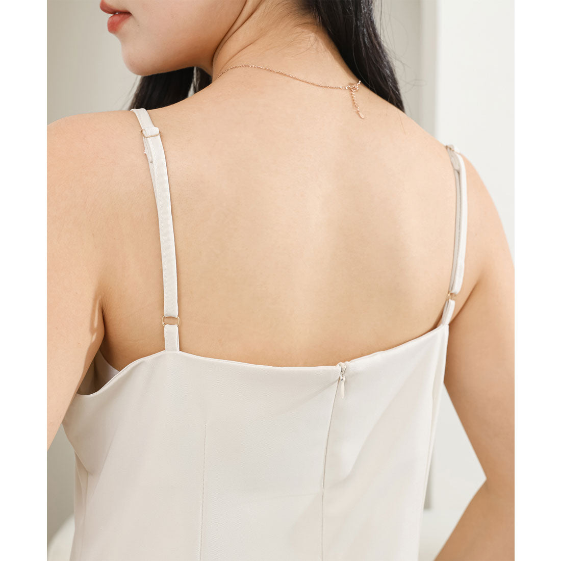 レースレディース Lace Ladies レース ブラウス× マーメイド キャミソール ワンピース セットアップ （アイボリー） アイボリー