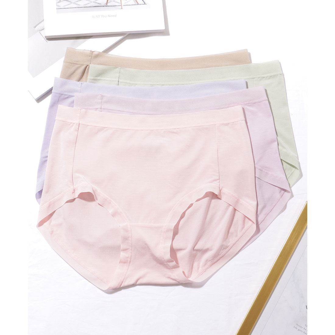 賽車女士 Lace Ladies 【5件套】 純色 高腰 男孩腿 短褲【不接受退貨商品】