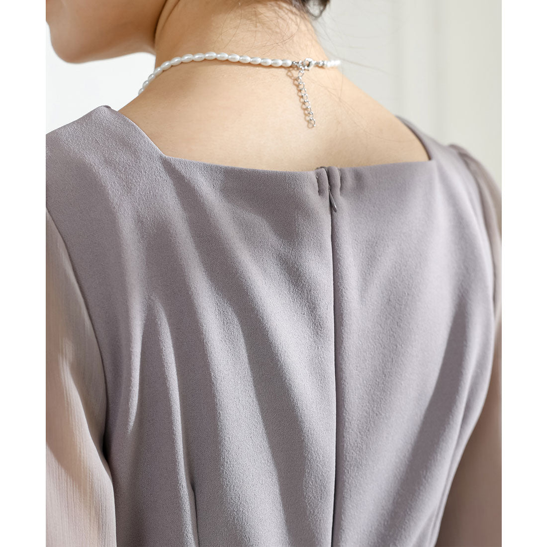 Race Ladies Lace Ladies Square Neck Sheer Docking Tight Long Dress