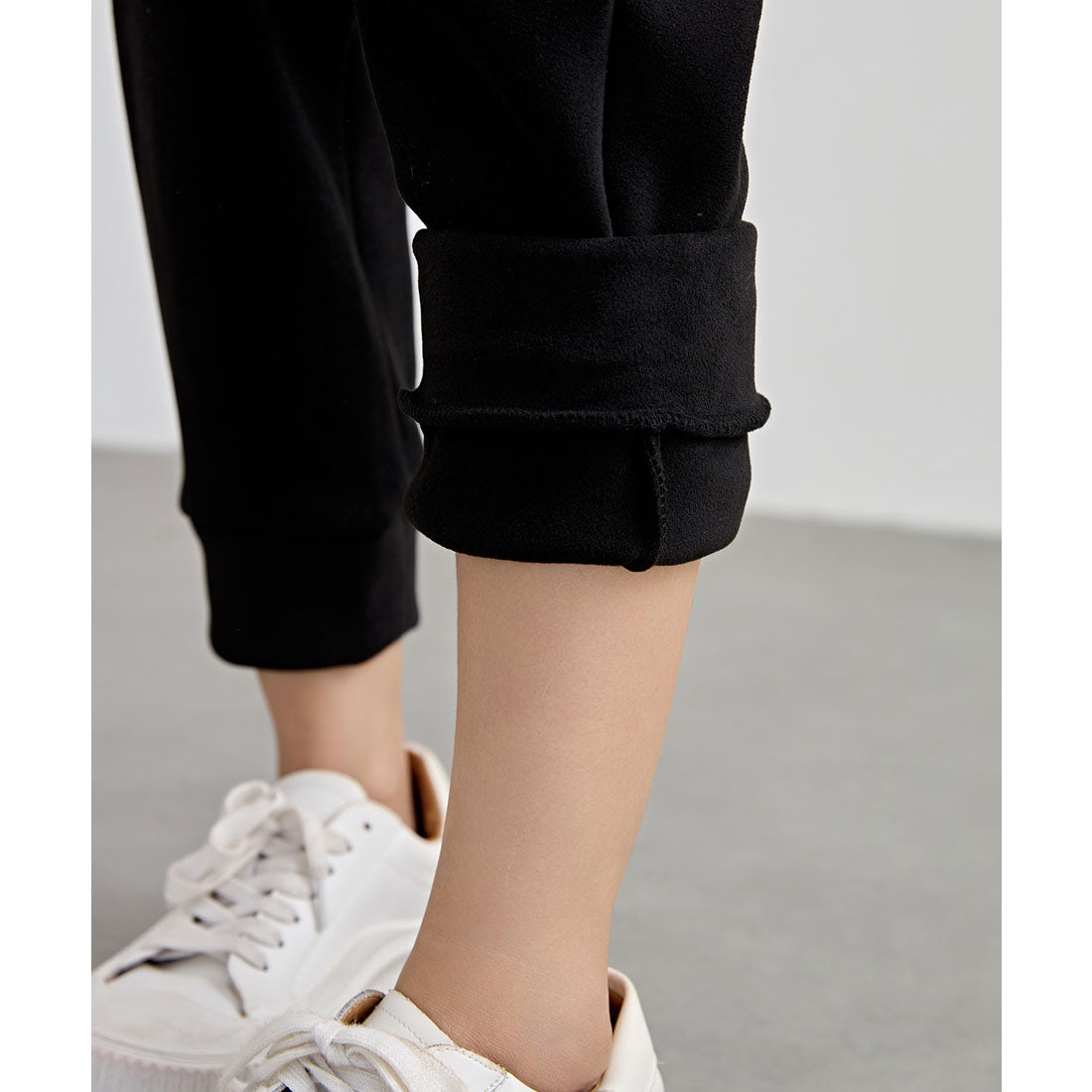 レースレディース Lace Ladies 裏起毛 厚手 テーパード スウェット パンツ （ブラック） ブラック