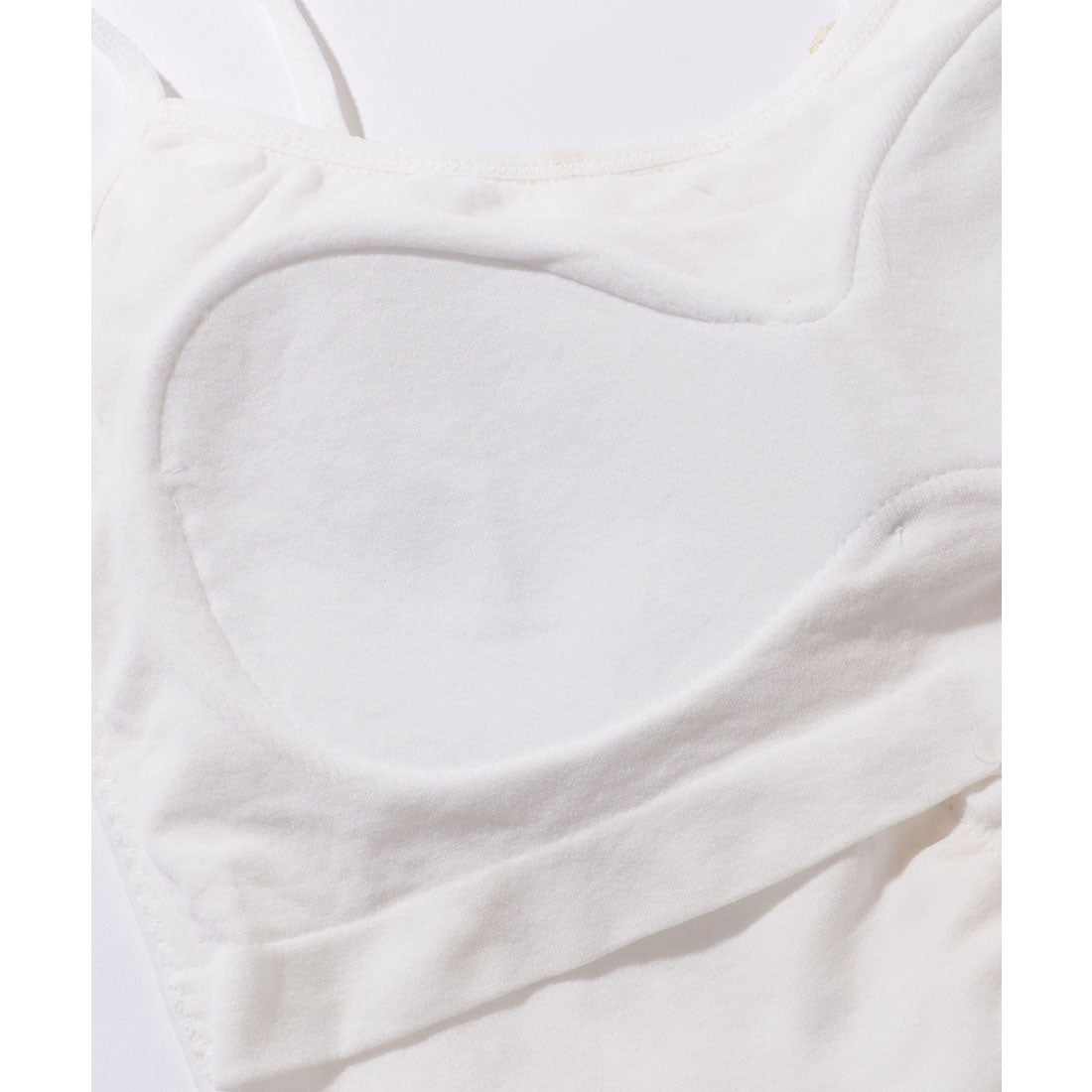 Lace Ladies Pearl Button Ruffle Camisole with Cups