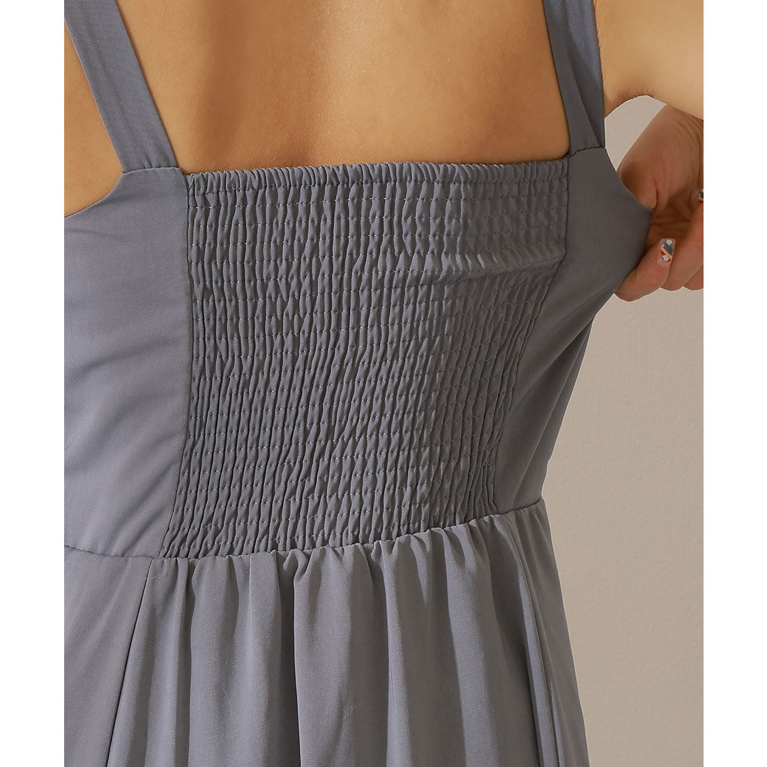 レースレディース Lace Ladies 【2点セット】レーストッパー付き ロング フレア ワンピース