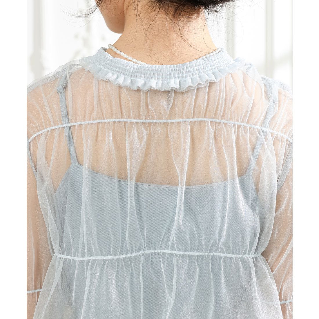 レースレディース Lace Ladies 【2点セット】シアー ボレロ付き キャミソール マキシ ワンピース