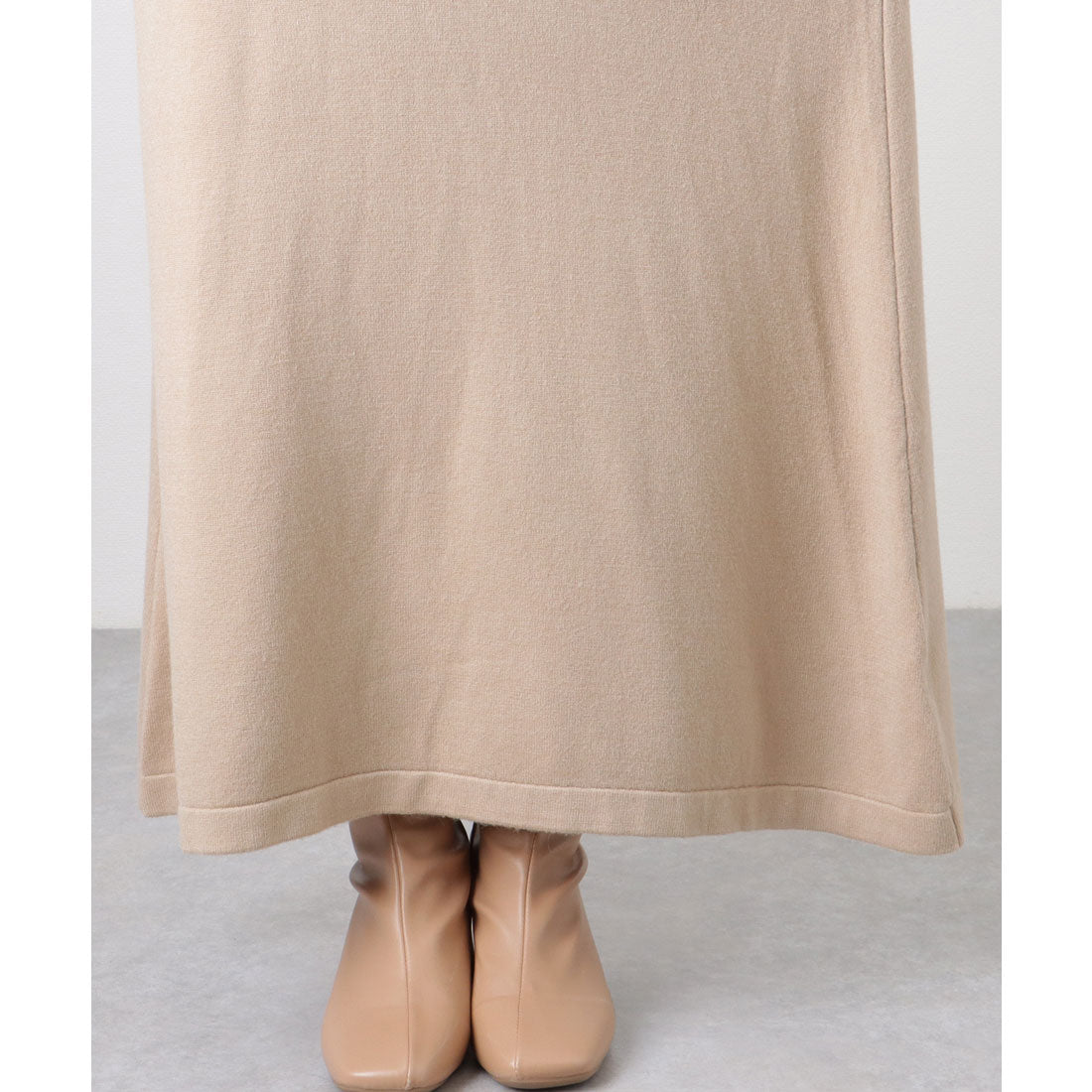 レースレディース Lace Ladies 【2点セット】 クルーネック ニットワンピース&プルオーバー （グレージュ） グレージュ