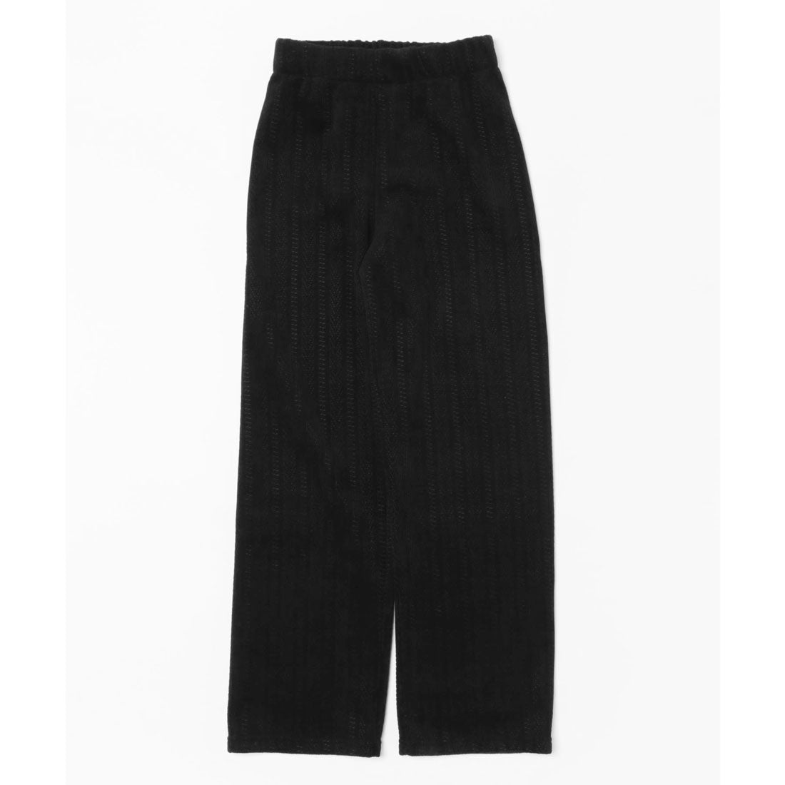 Race Ladies Lace Ladies Stripe Pattern Waist Easy Semi-Wide Fleece-Lined Pants