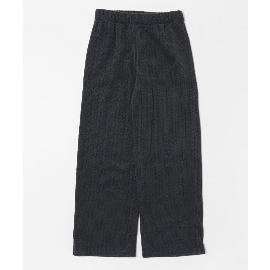 Race Ladies Lace Ladies Stripe Pattern Waist Easy Semi-Wide Fleece-Lined Pants