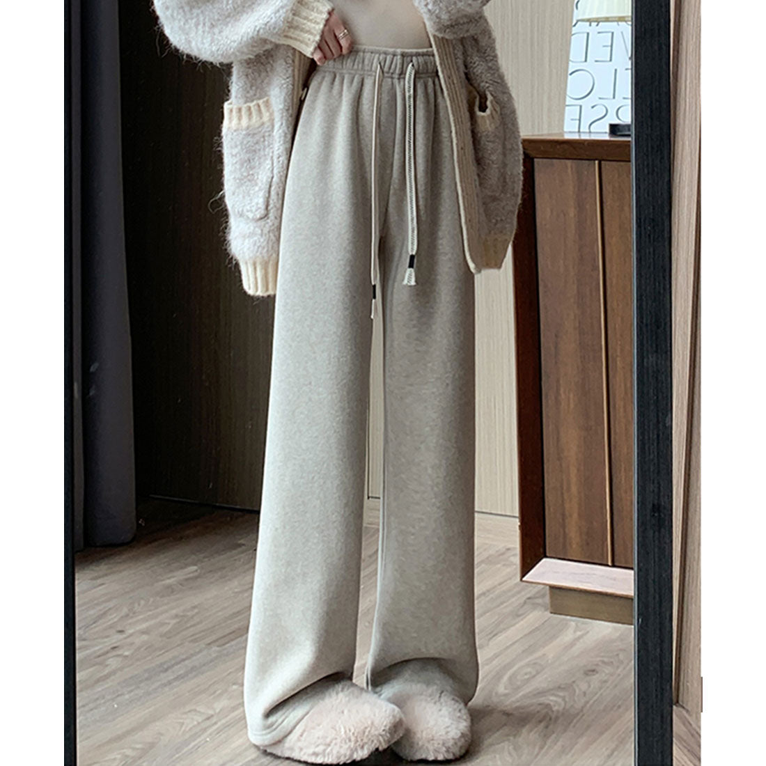 賽車女士 Lace Ladies 裏起毛 軟質 輕鬆 寬鬆 褲子
