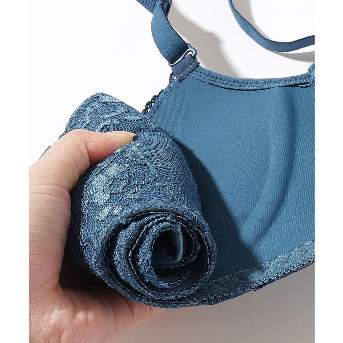 レースレディース Lace Ladies 【2点セット】ソリッドカラー レース 3/4 ブラ&ショーツ セット【返品不可商品】  （グレー） グレー