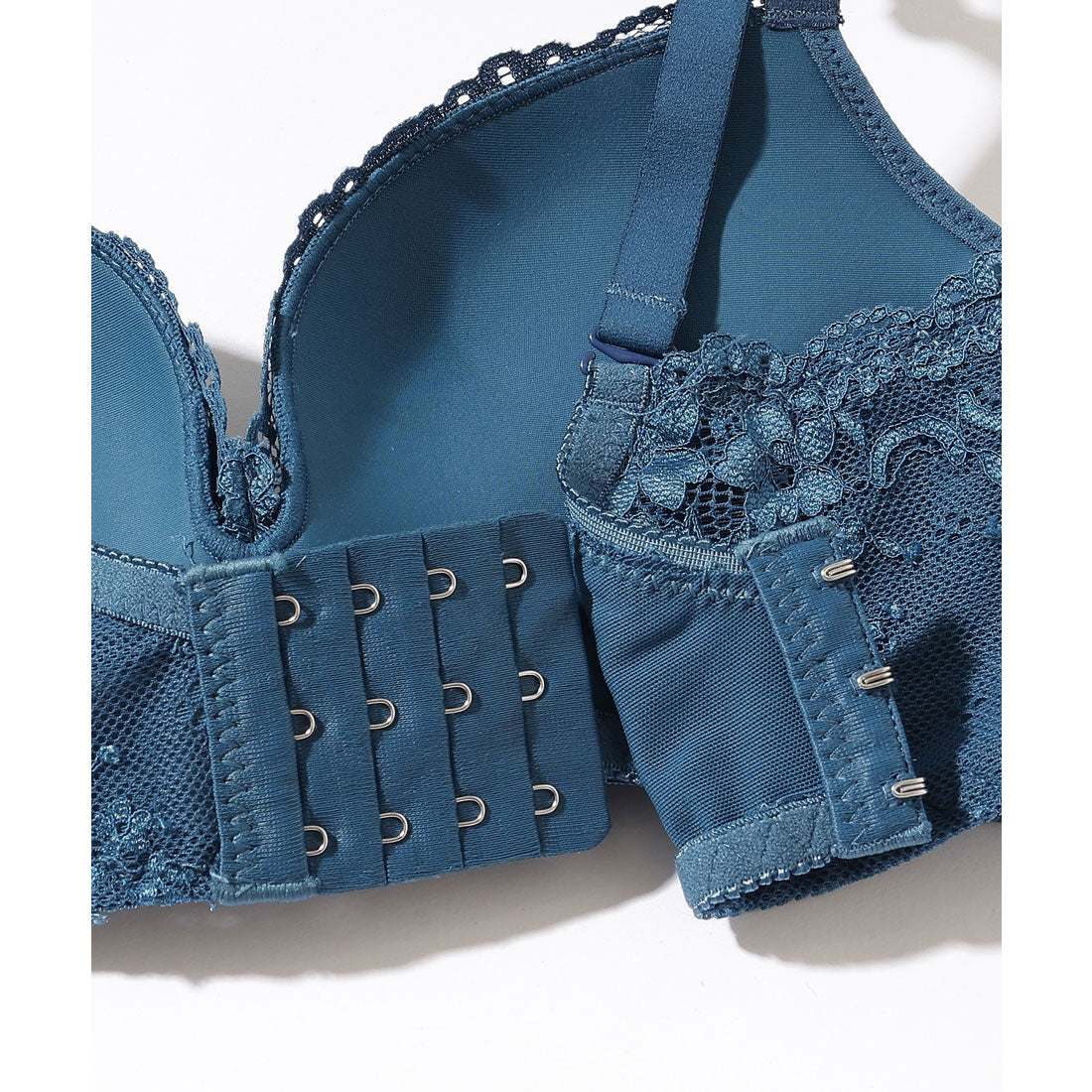 レースレディース Lace Ladies 【2点セット】ソリッドカラー レース 3/4 ブラ&ショーツ セット【返品不可商品】  （グレー） グレー