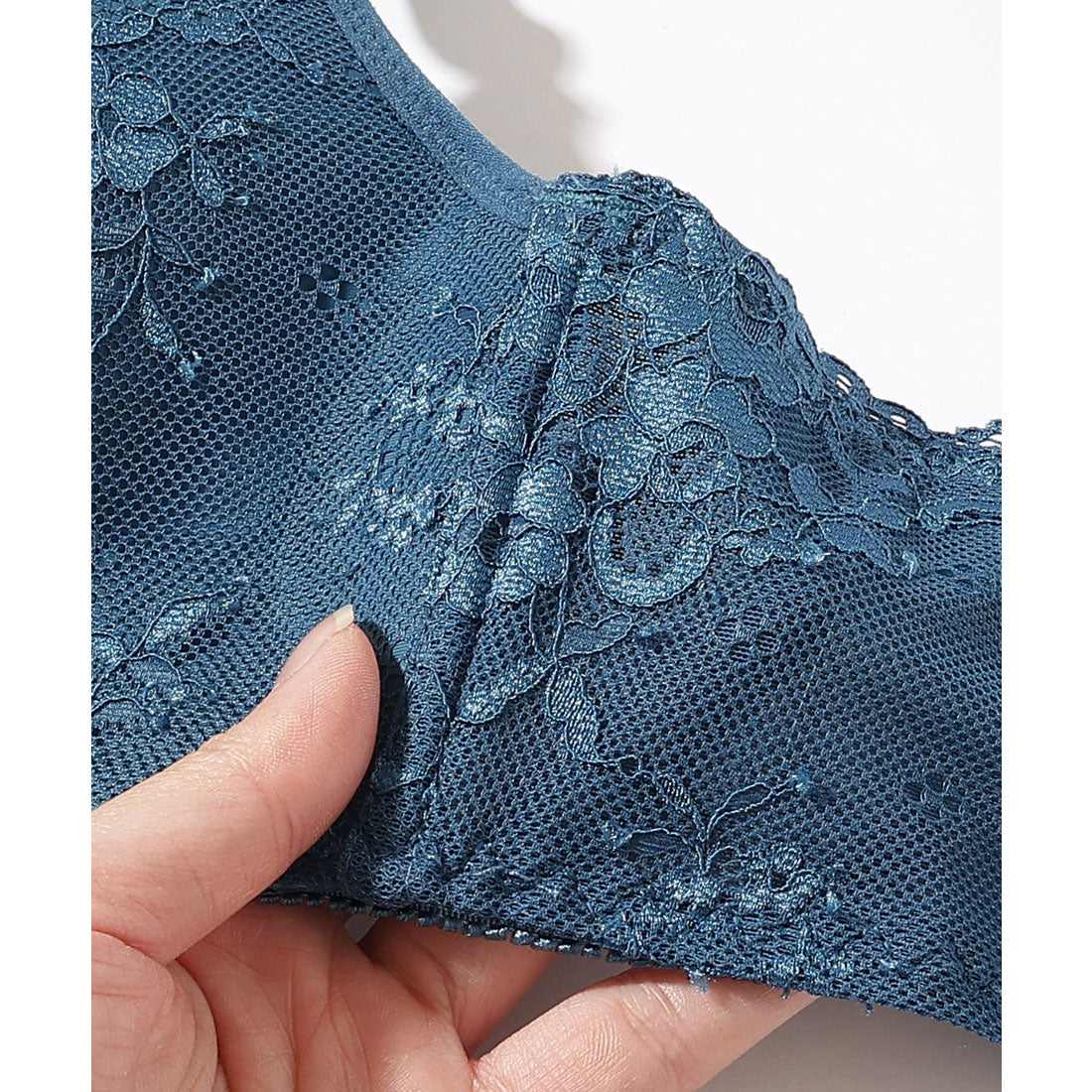 レースレディース Lace Ladies 【2点セット】ソリッドカラー レース 3/4 ブラ&ショーツ セット【返品不可商品】  （グレー） グレー