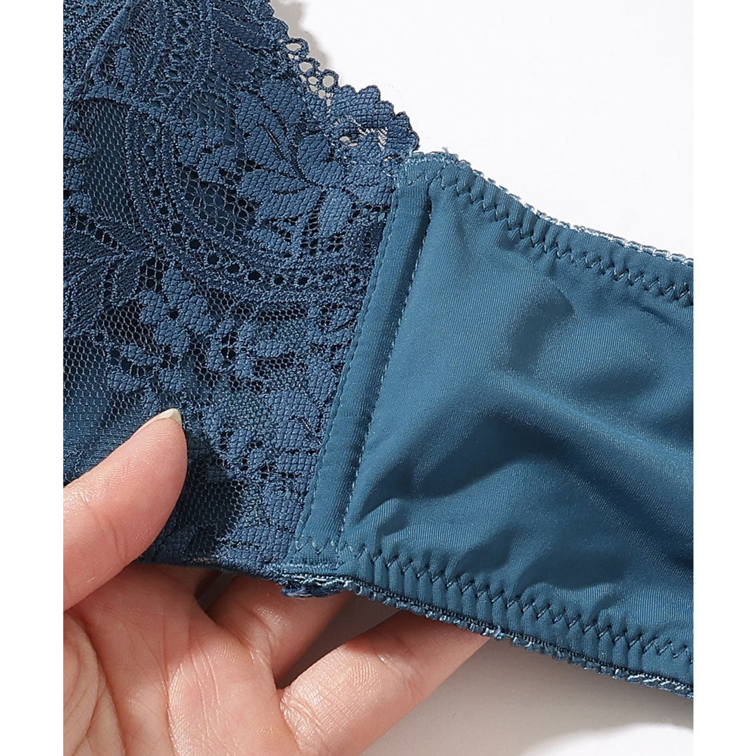 レースレディース Lace Ladies 【2点セット】ソリッドカラー ボタニカル レース ブラ&ショーツ セット【返品不可商品】  （ブラック） ブラック