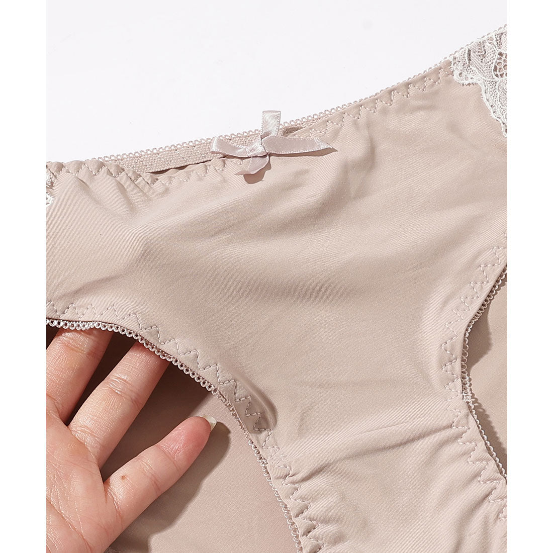 レースレディース Lace Ladies 【2点セット】レース レイヤード 3/4 ブラ&ショーツ セット【返品不可商品】  （ネイビー） ネイビー