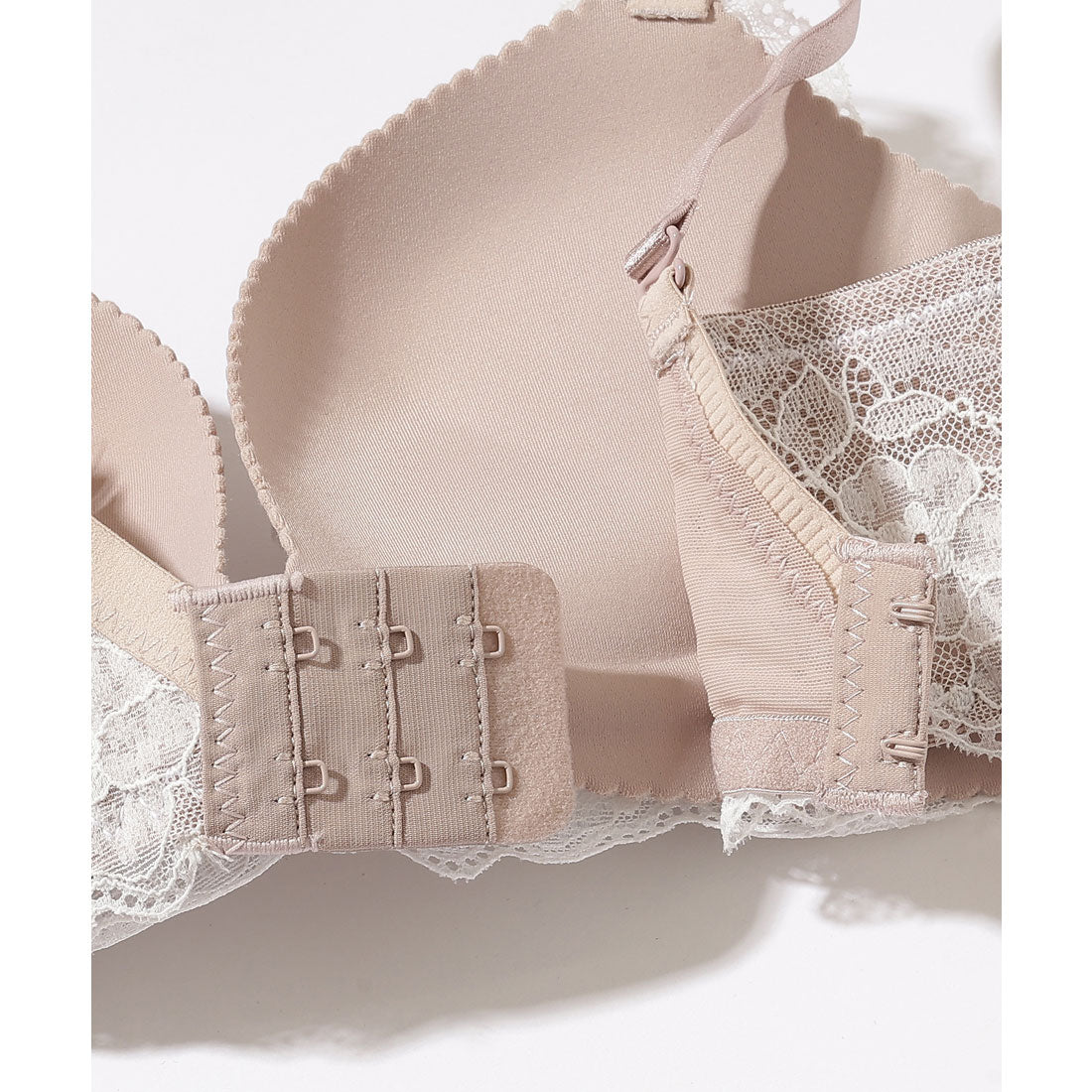 レースレディース Lace Ladies 【2点セット】レース レイヤード 3/4 ブラ&ショーツ セット【返品不可商品】  （ネイビー） ネイビー