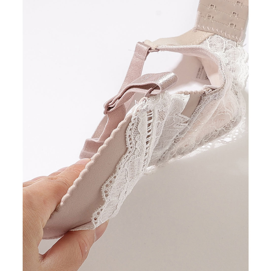 レースレディース Lace Ladies 【2点セット】レース レイヤード 3/4 ブラ&ショーツ セット【返品不可商品】  （ネイビー） ネイビー
